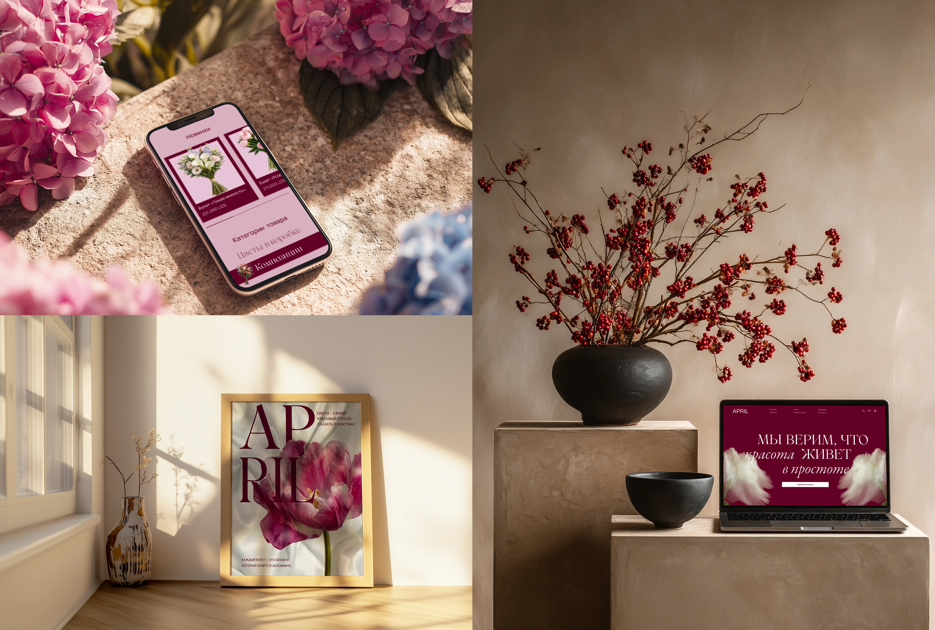 Цветочный магазин April — Изображение №3 — Интерфейсы на Dprofile