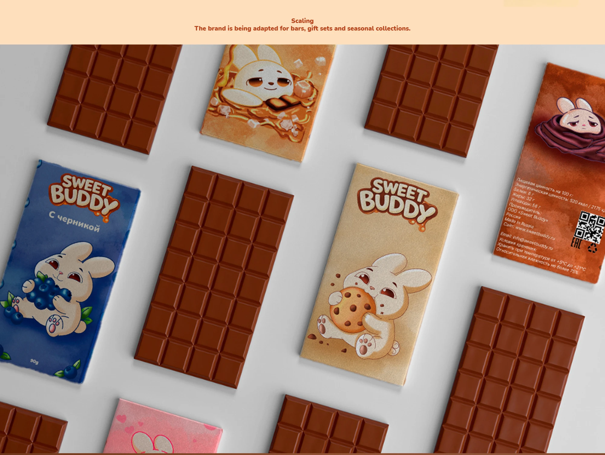 Sweet Buddy — chocolate brand identity — Изображение №5 — Брендинг, Иллюстрация на Dprofile