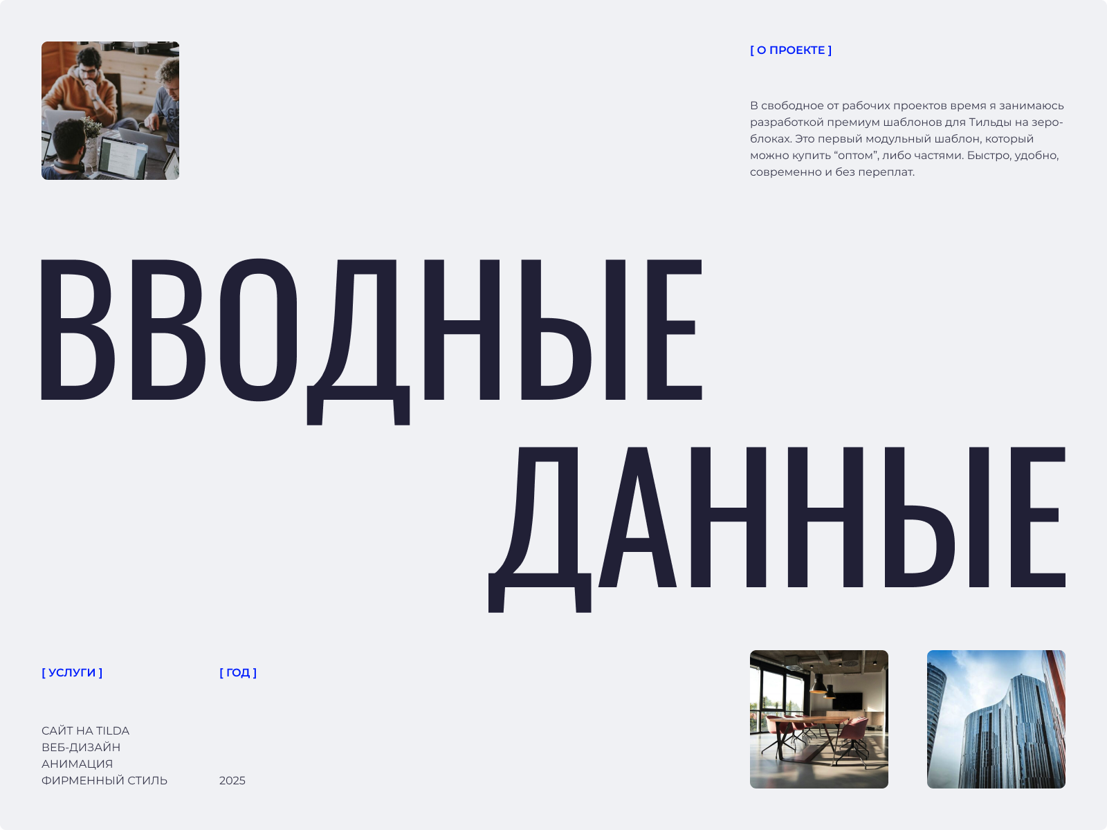 Модуль / Шаблон сайта на Tilda — Изображение №2 — Интерфейсы, Брендинг на Dprofile