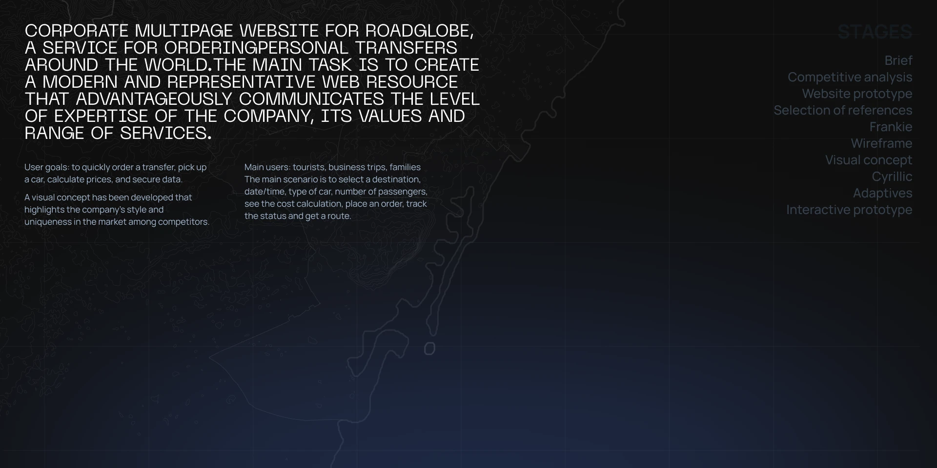 Service for ordering personal transfers UI/UX — Изображение №2 — Интерфейсы, Брендинг на Dprofile