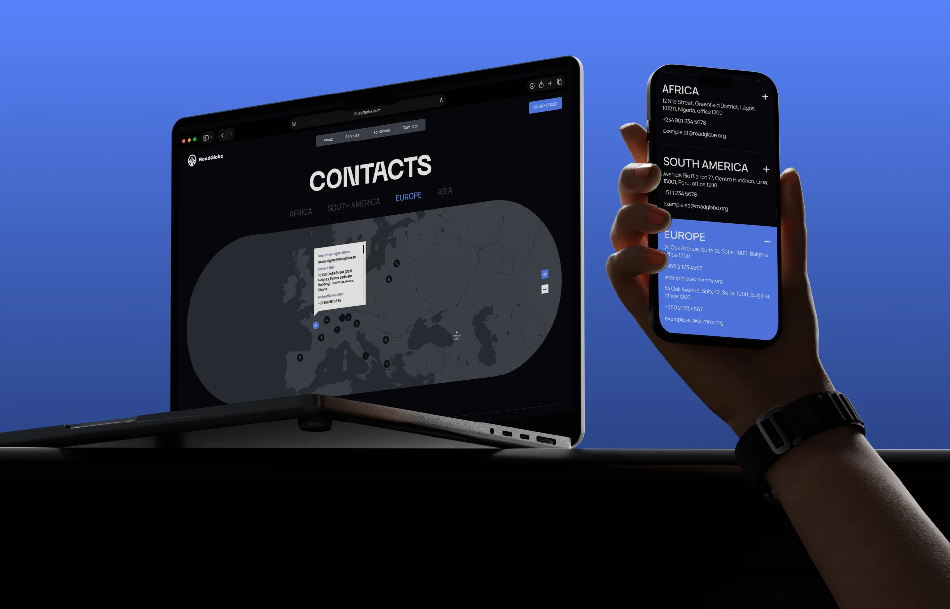 Service for ordering personal transfers UI/UX — Изображение №10 — Интерфейсы, Брендинг на Dprofile