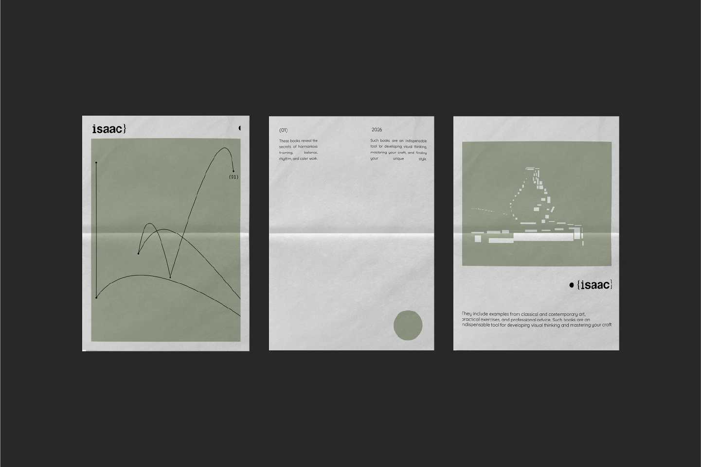 Isaac/Фирменный стиль для бренда книг/Графический дизайн — Изображение №3 — Брендинг, Графика на Dprofile