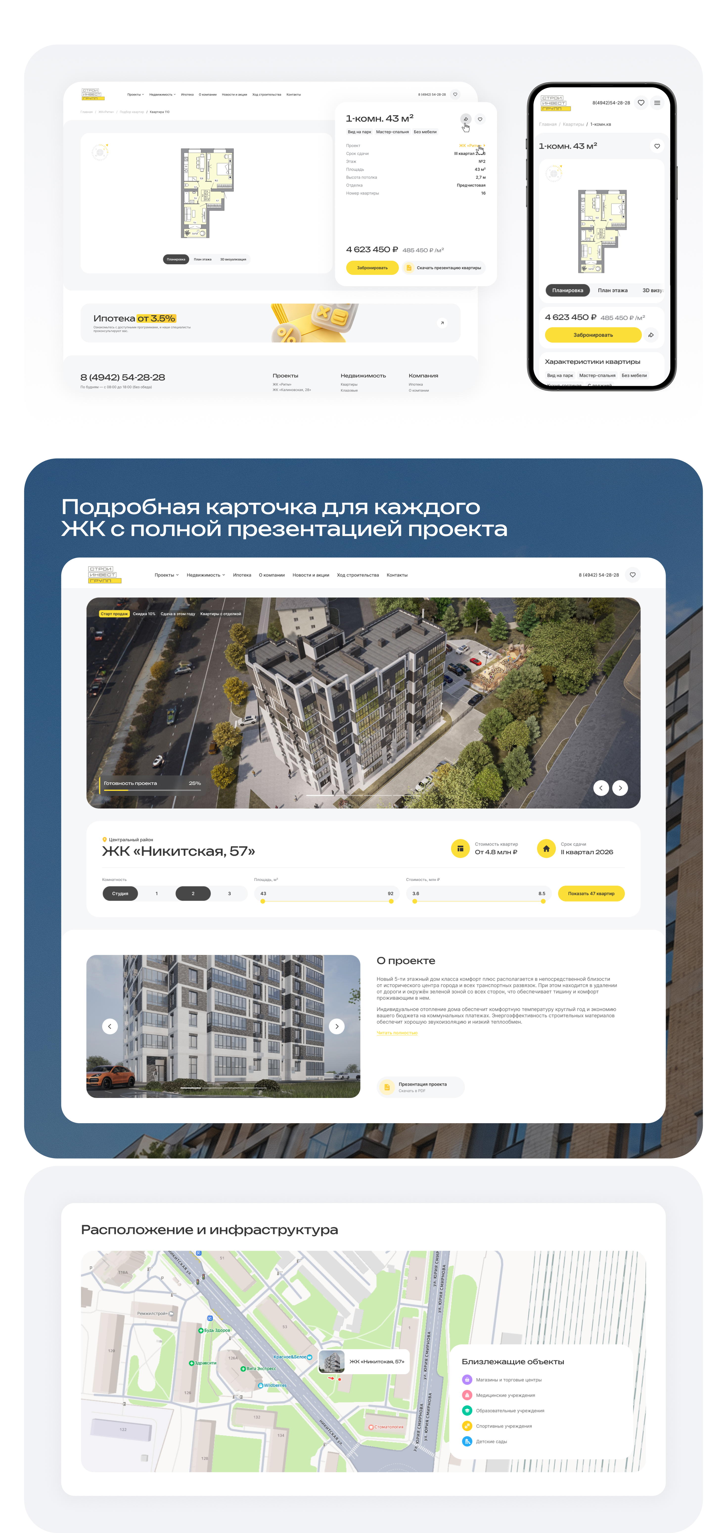 Сайт застройщика «Стройинвестгрупп» — Изображение №4 — Интерфейсы на Dprofile