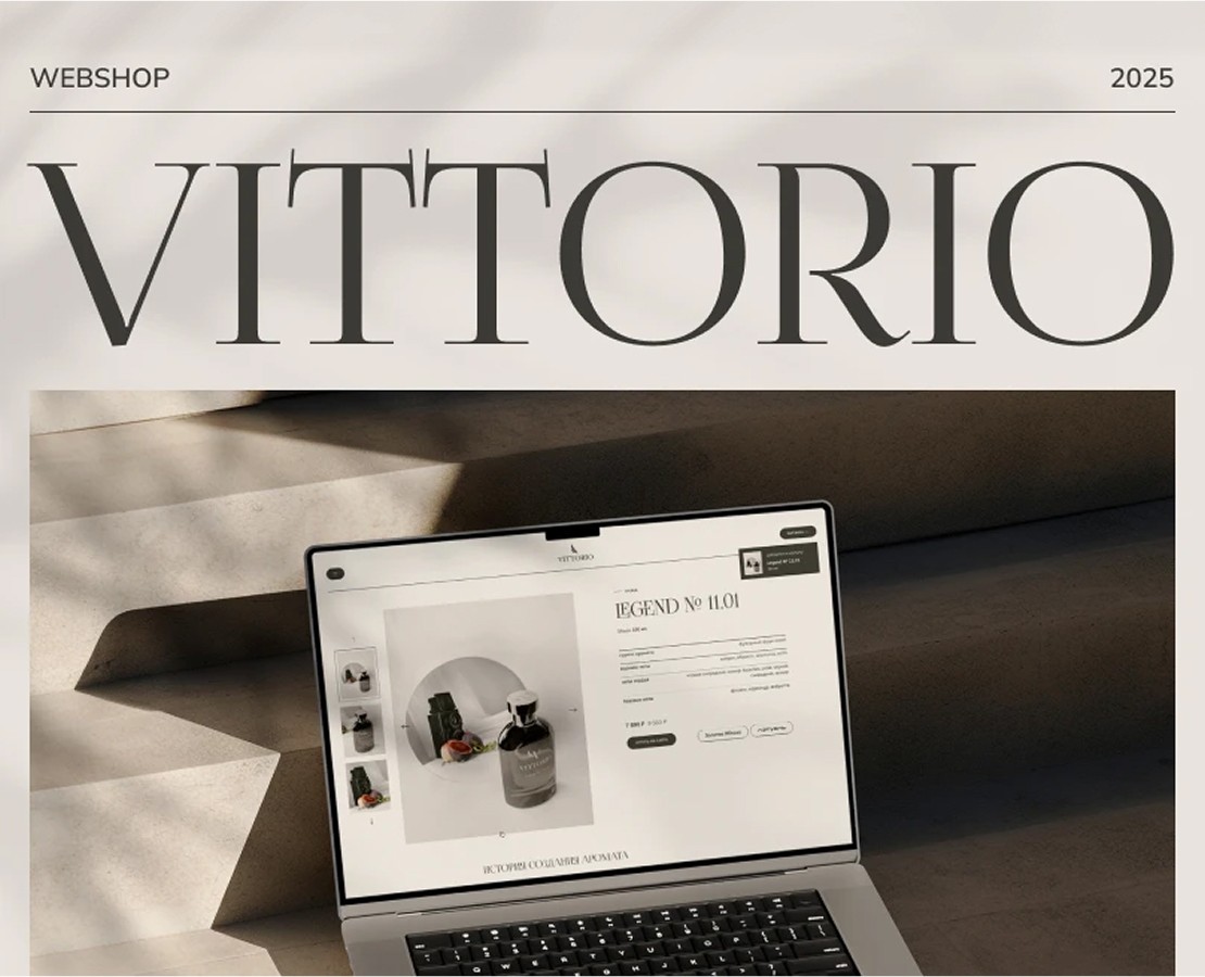 Vittorio Интернет-магазин нишевой парфюмерии — Интерфейсы на Dprofile