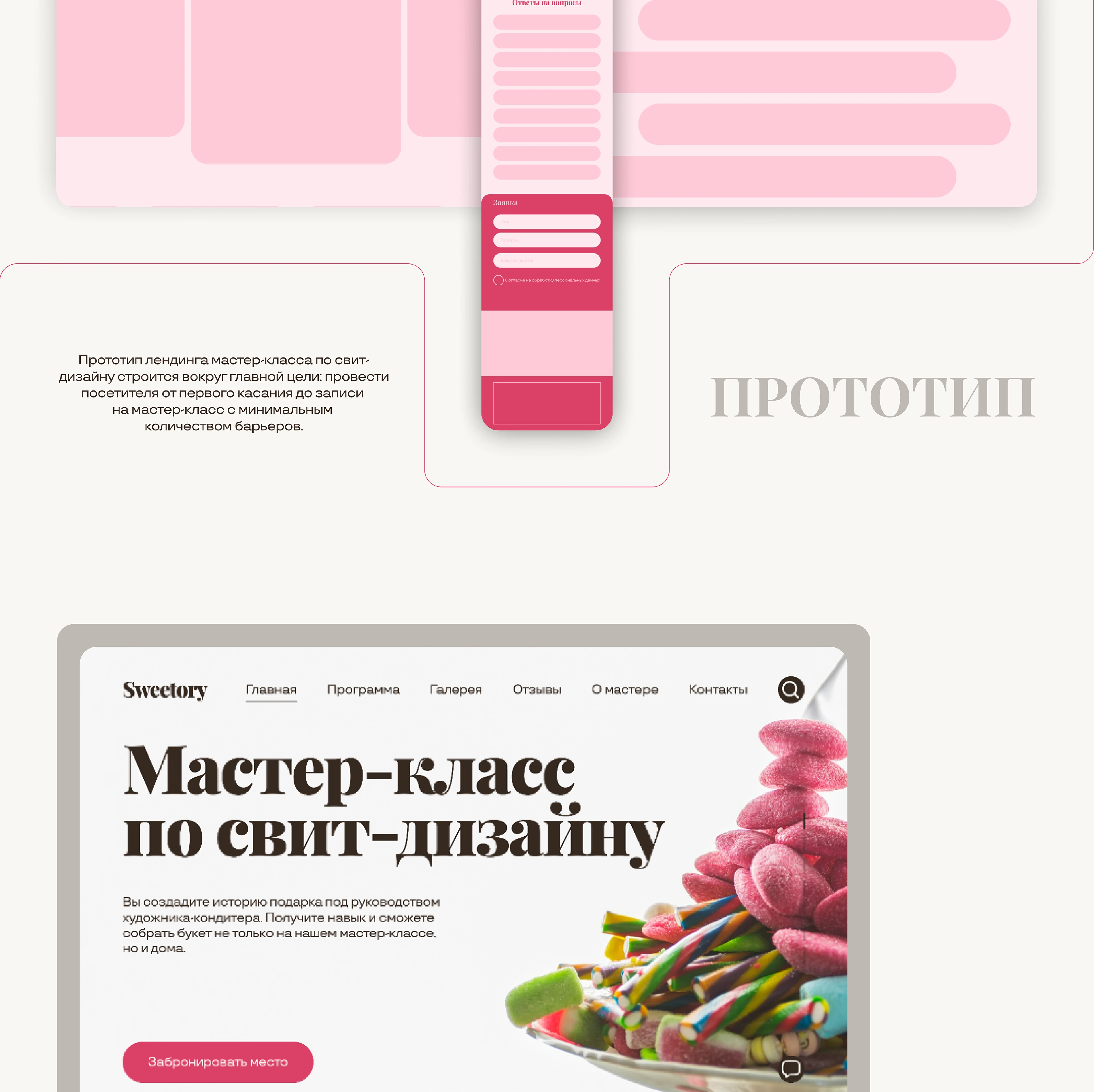 Landing page | мастер-класс по свит-дизайну — Изображение №4 — Интерфейсы на Dprofile