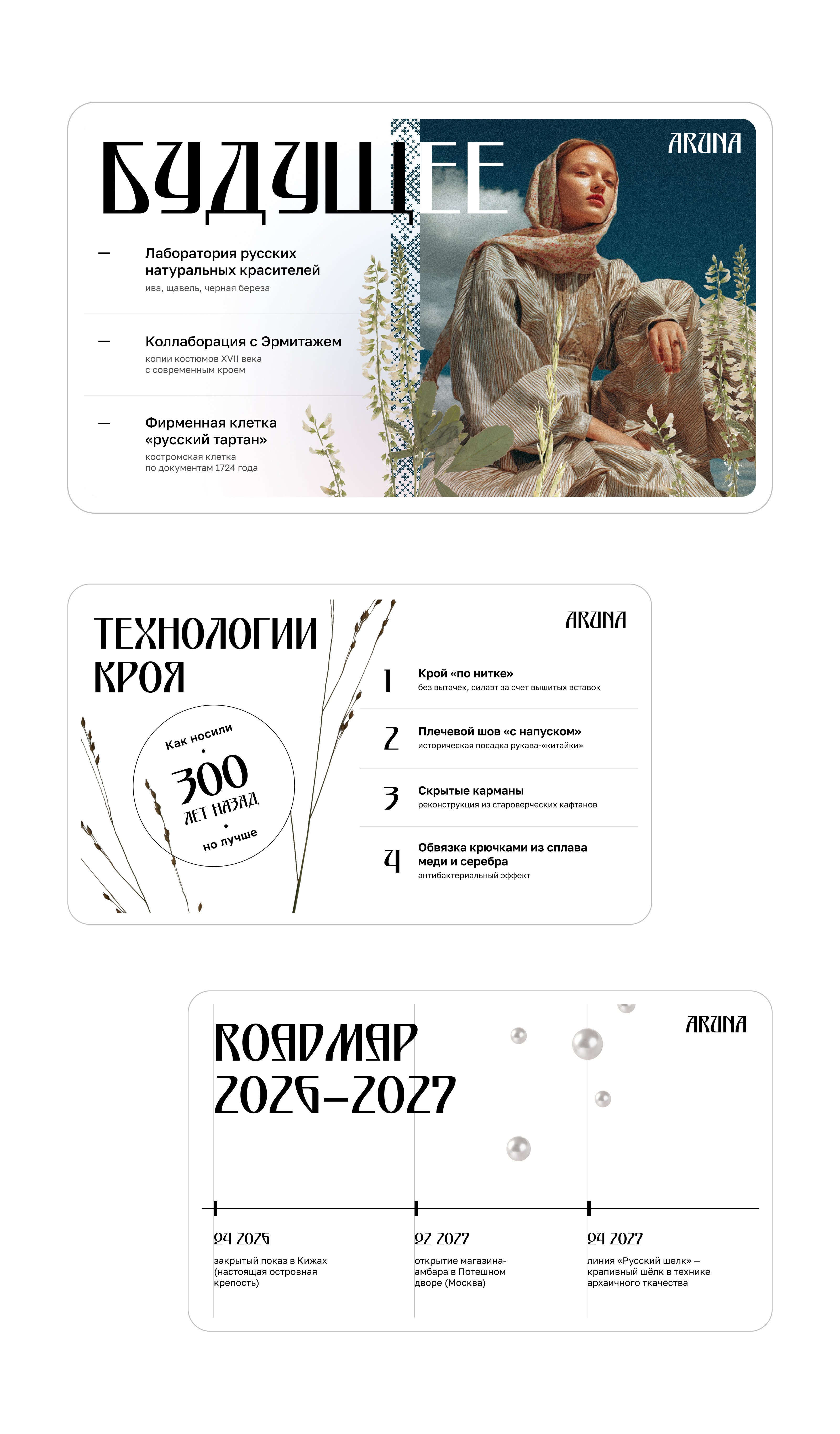 Презентация для бренда одежды ARUNA — Изображение №5 — Графика, Маркетинг на Dprofile