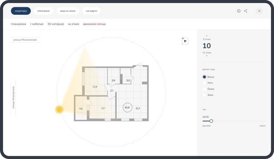 Каталог жк для внедрения на сайт застройщика — Изображение №9 — Интерфейсы на Dprofile