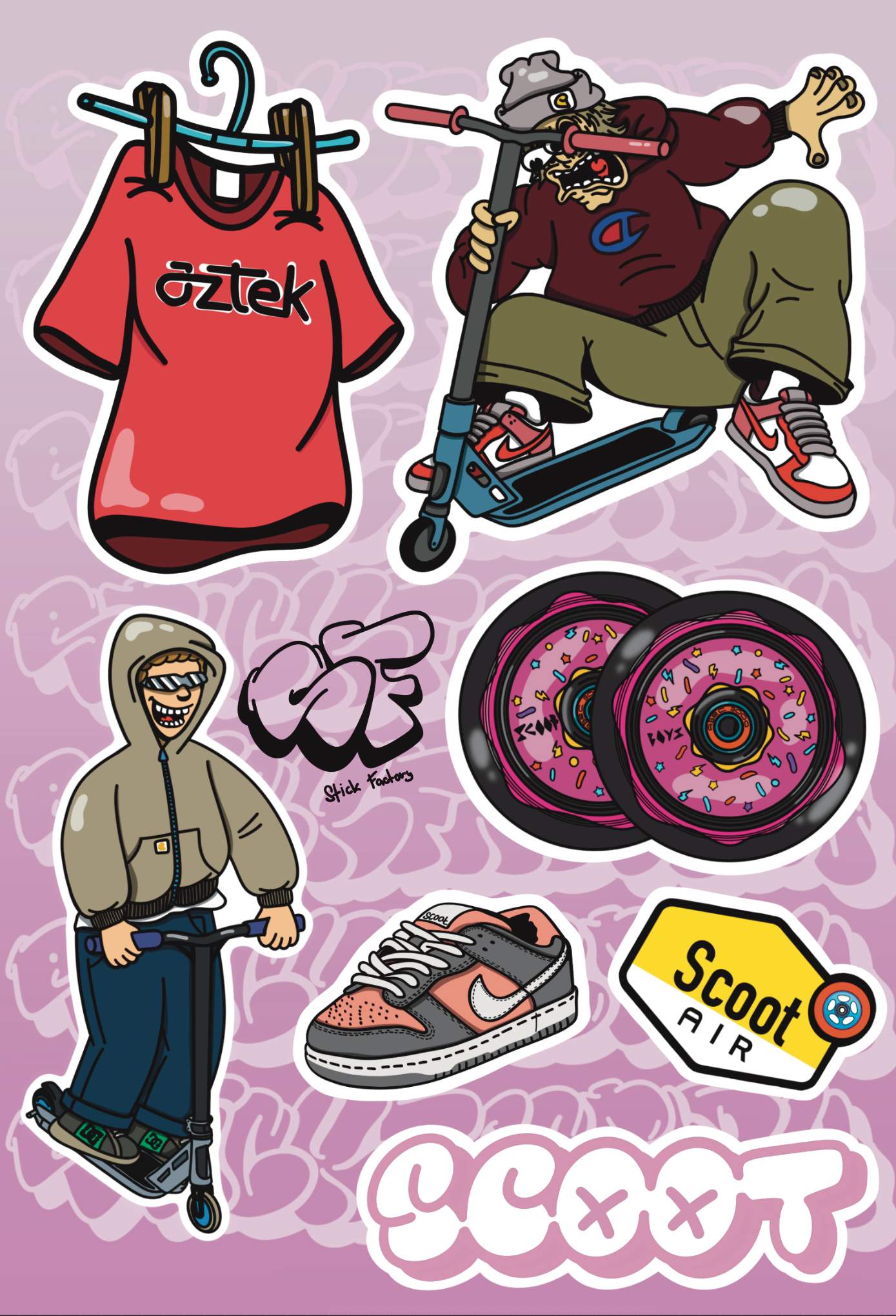 Стикерпак "Батутка" — Изображение №2 — Брендинг, Иллюстрация на Dprofile