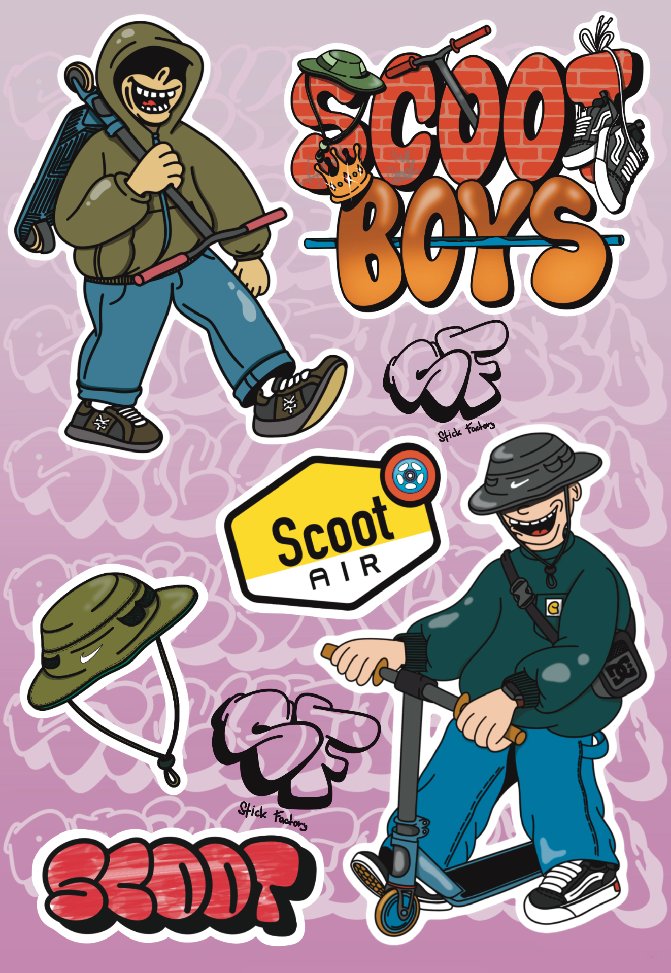 Стикерпак "Батутка" — Изображение №3 — Брендинг, Иллюстрация на Dprofile