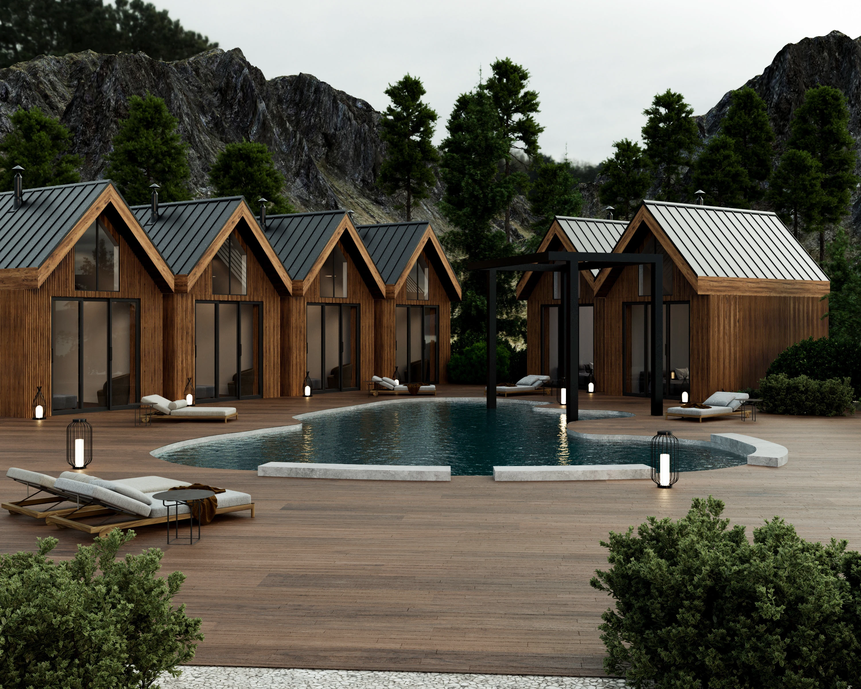 База отдыха в горах — Изображение №1 — 3D на Dprofile