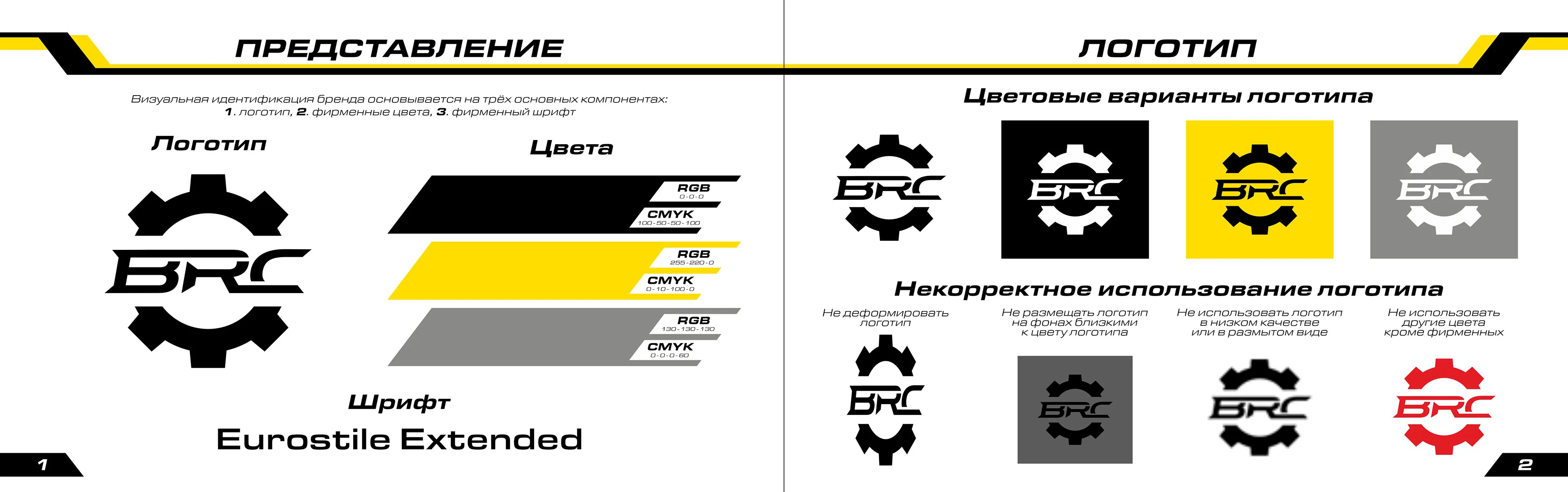 Брендбук компании BRC ATV — Изображение №3 — Брендинг на Dprofile