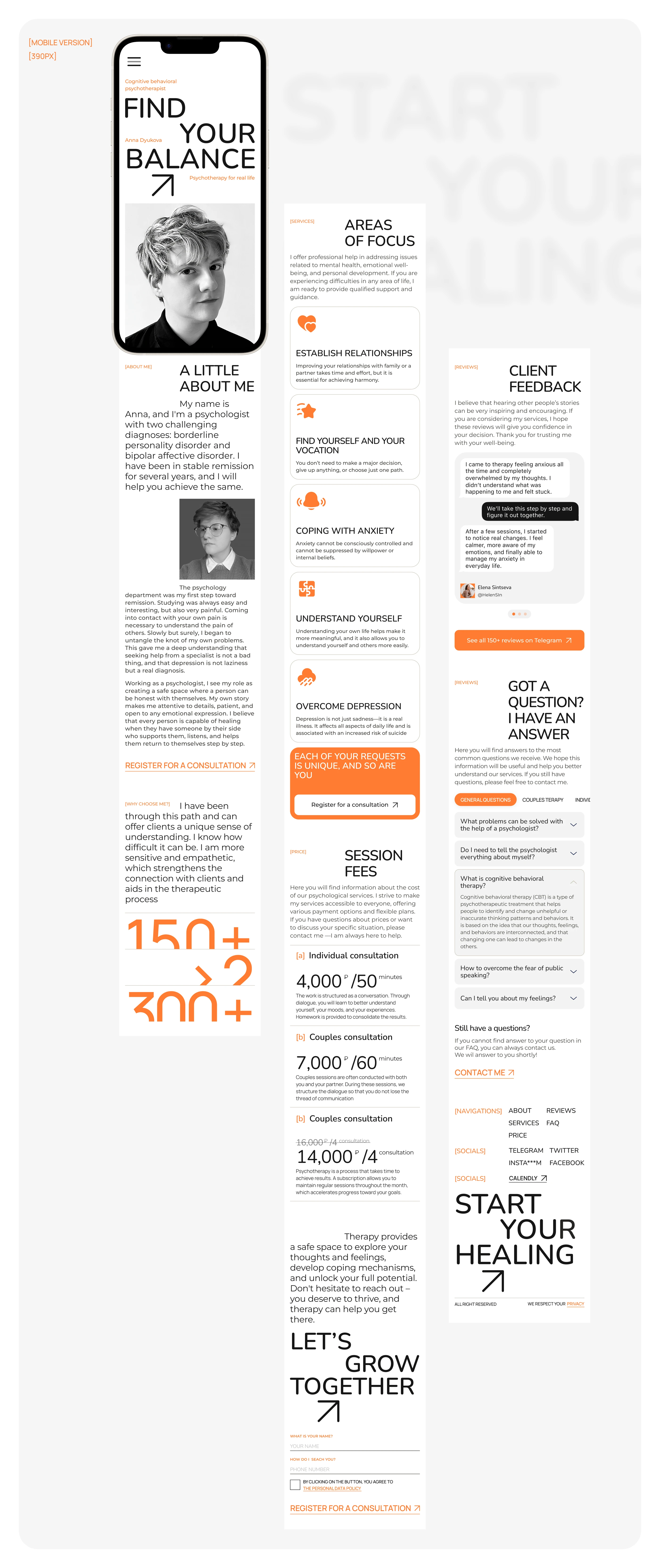 FIND YOUR BALANCE  |Landing page — Изображение №11 — Интерфейсы на Dprofile