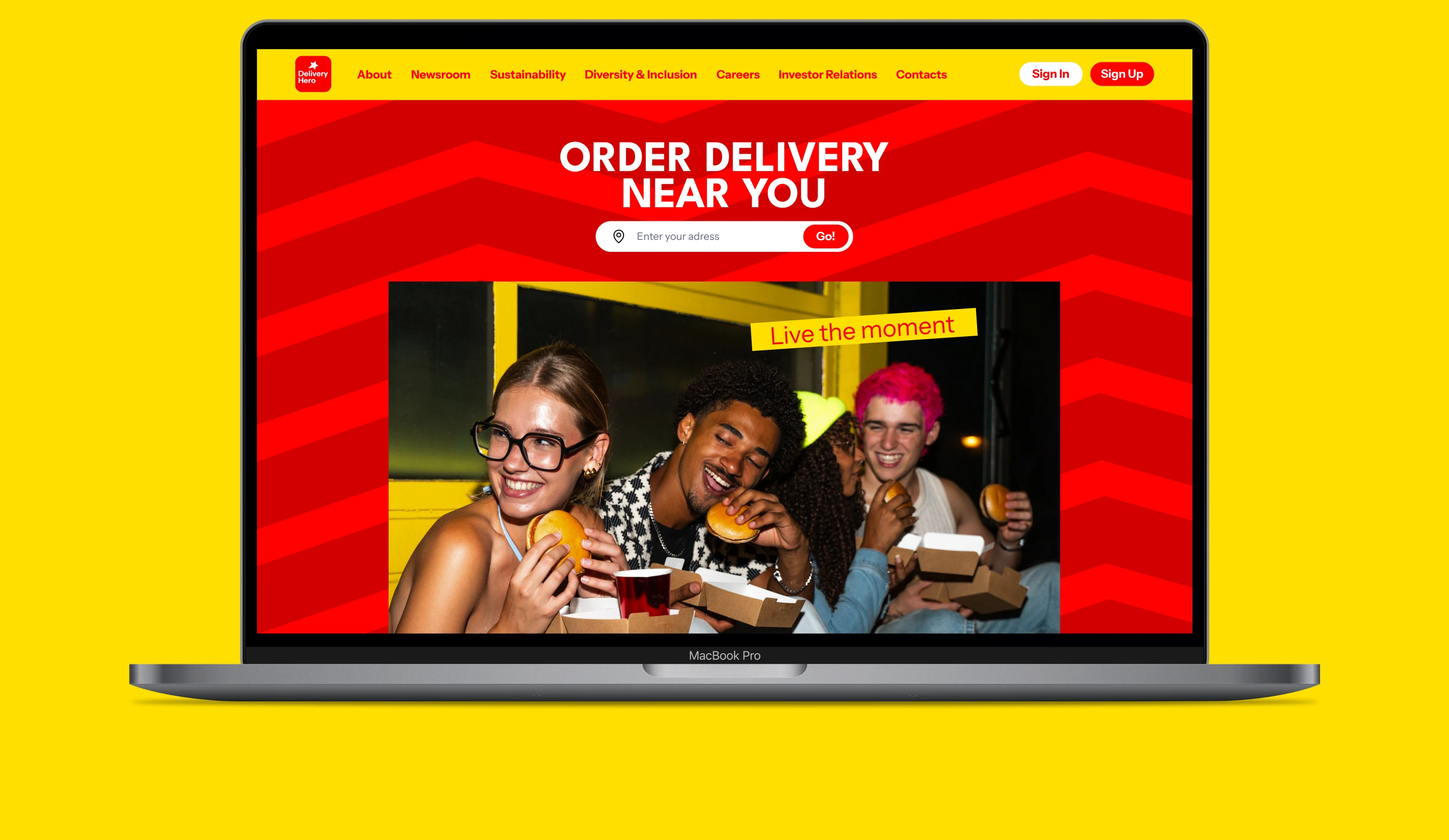 Delivery Hero — концепт айдентики — Изображение №12 — Интерфейсы, Брендинг на Dprofile