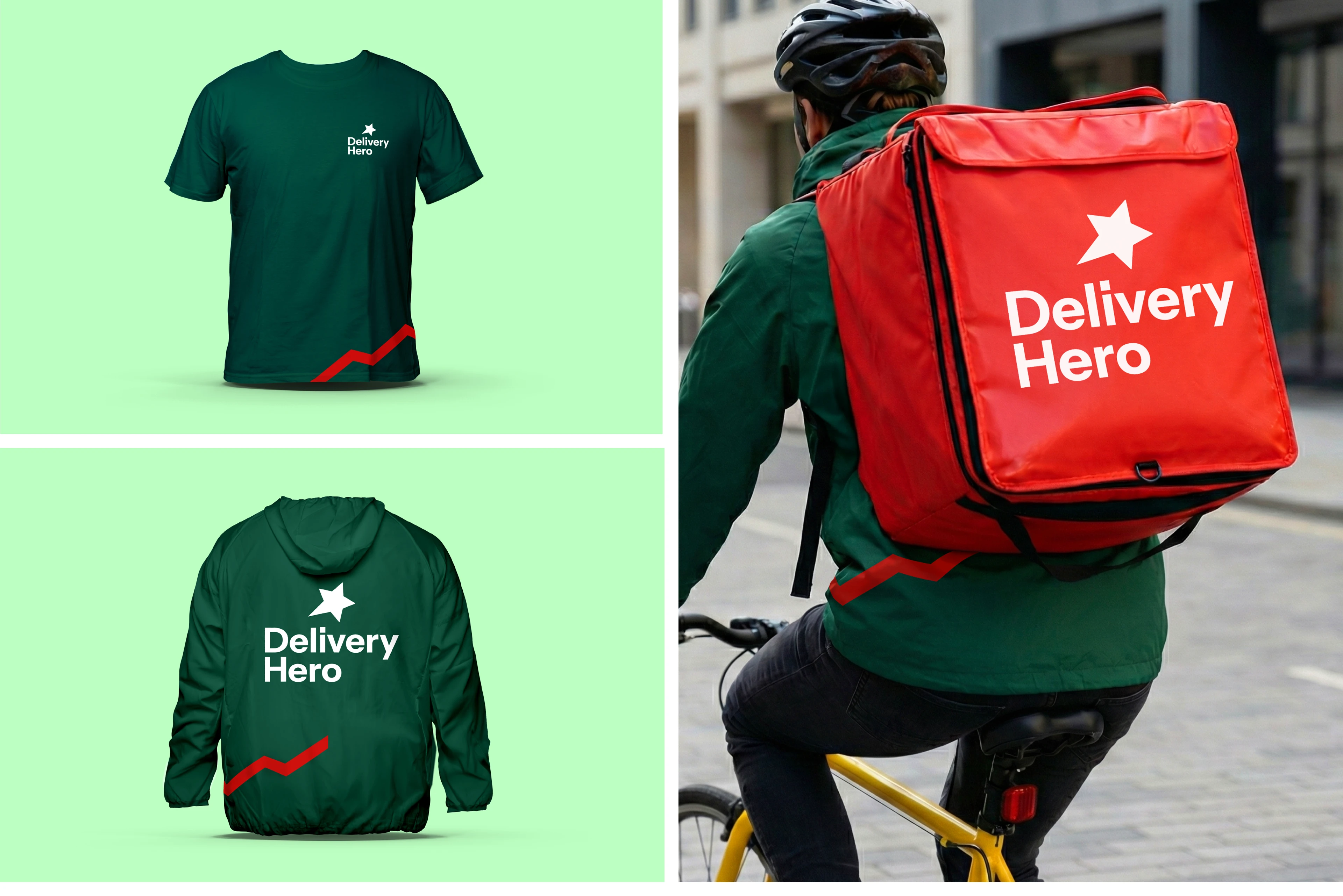 Delivery Hero — концепт айдентики — Изображение №10 — Интерфейсы, Брендинг на Dprofile