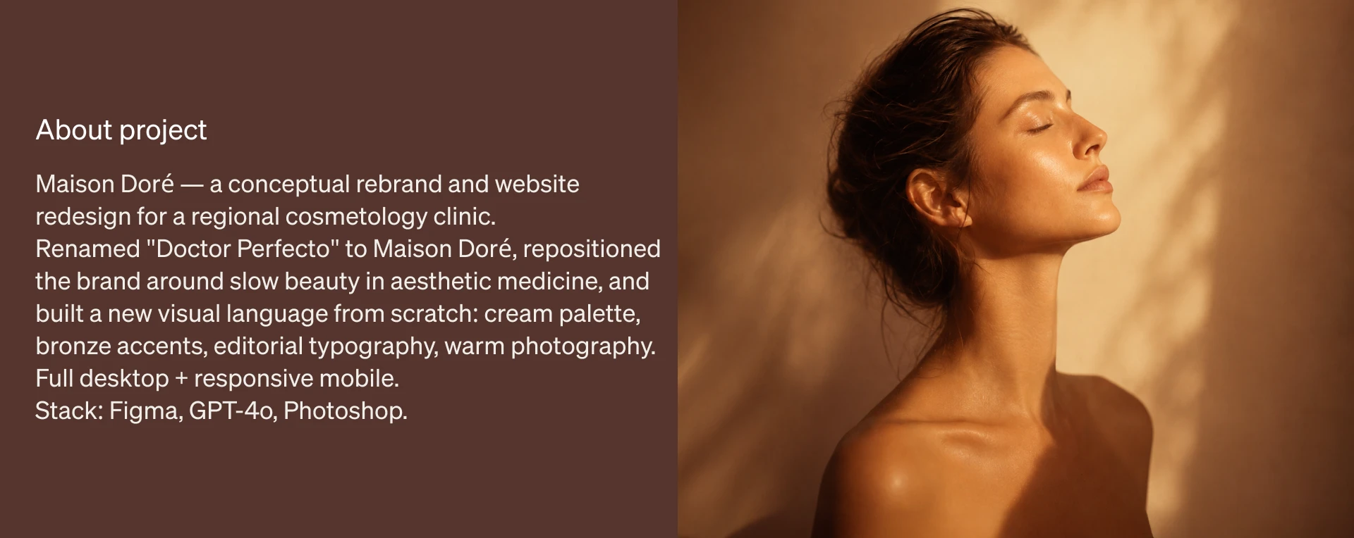 Maison Doré | Brand & Web Redesign Case Study — Изображение №2 — Интерфейсы, Брендинг на Dprofile
