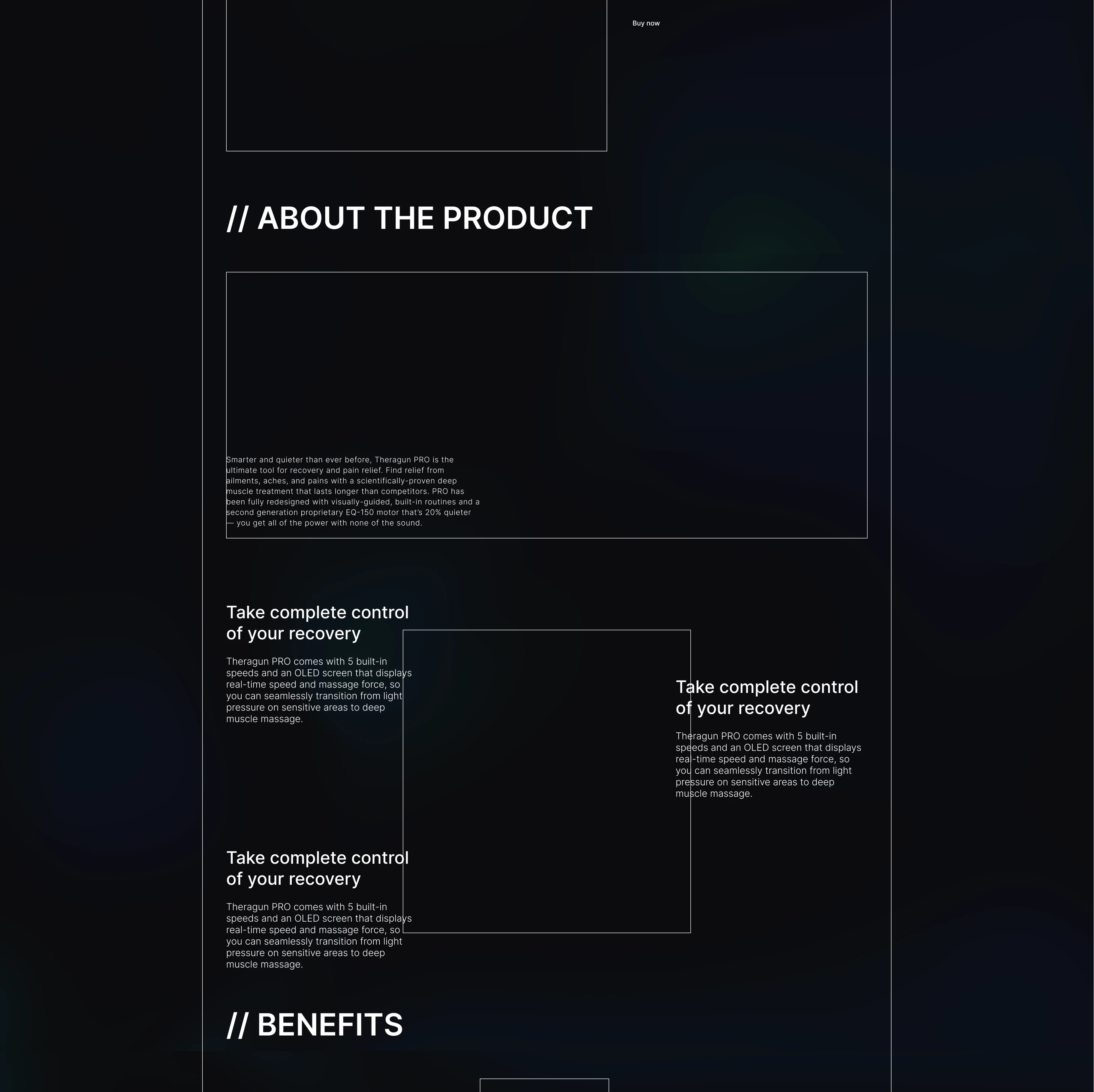 Landing page | Theragun PRO — Изображение №4 — Интерфейсы, Иллюстрация на Dprofile