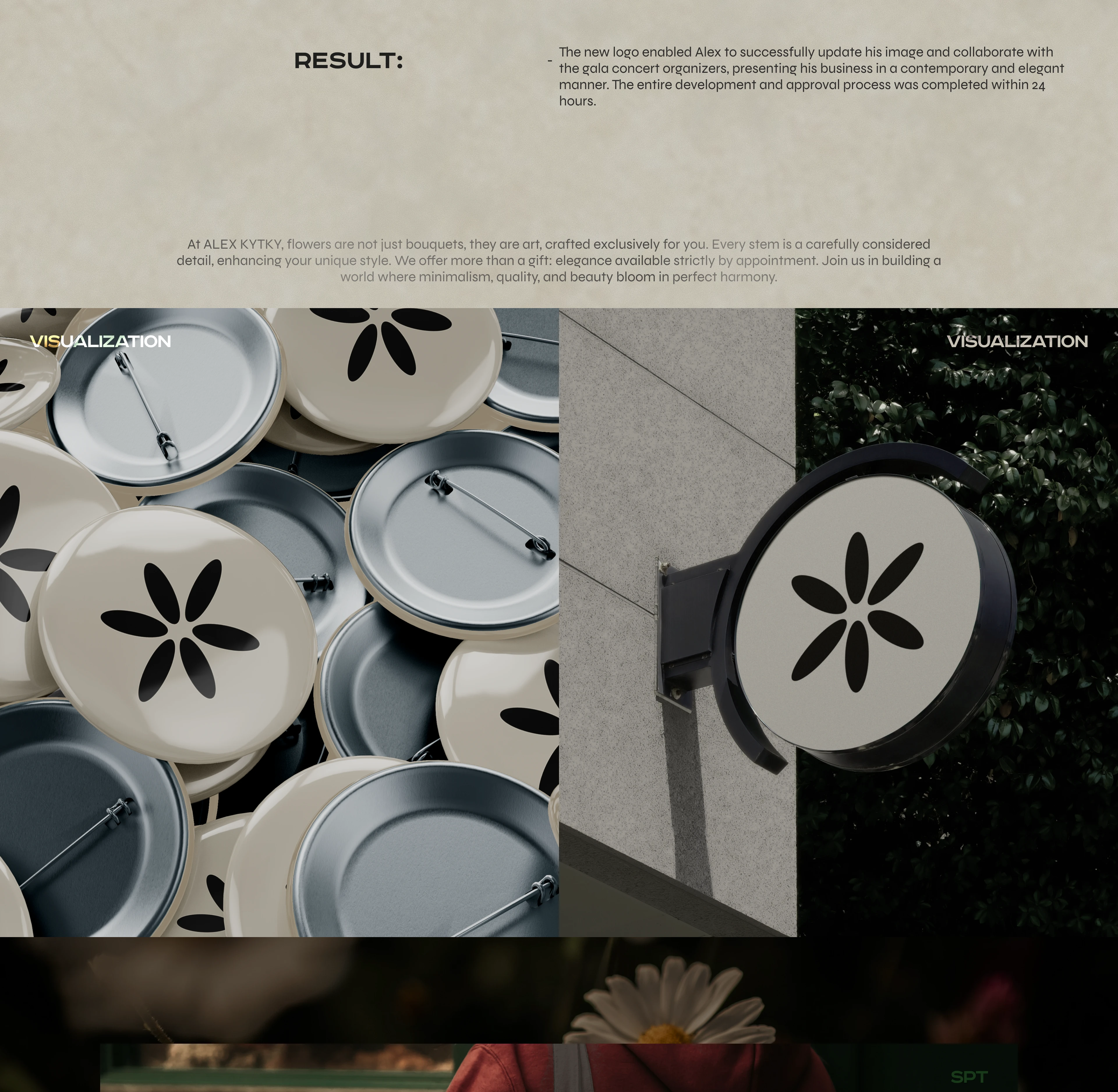 ALEX KYTKY - Minimalist Branding for a Private Florist — Изображение №2 — Брендинг на Dprofile