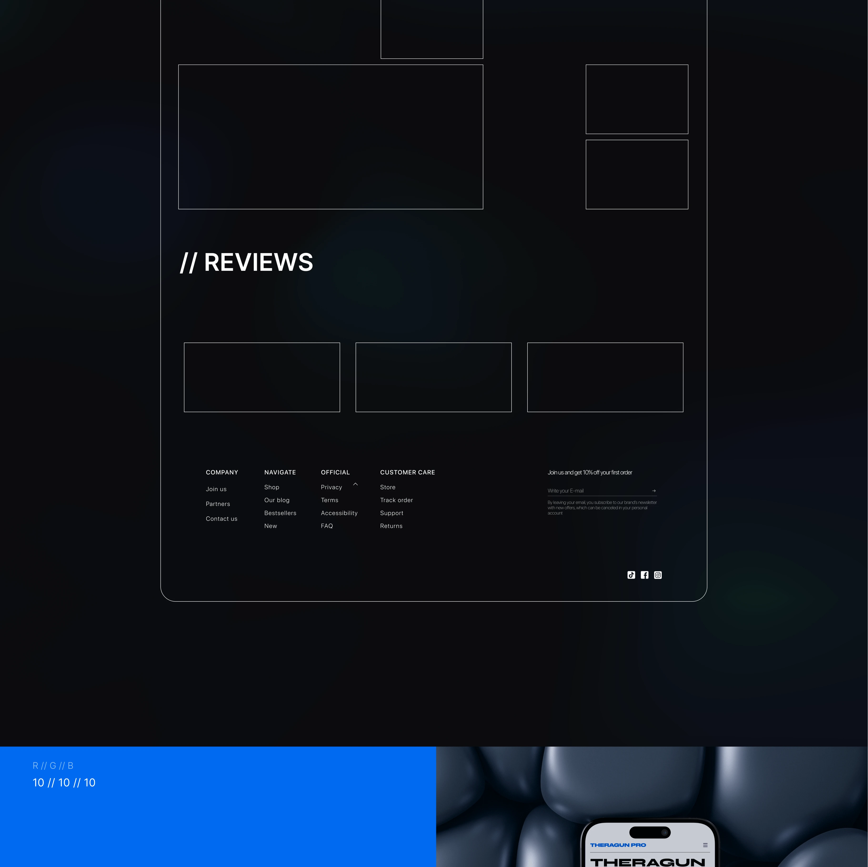 Landing page | Theragun PRO — Изображение №5 — Интерфейсы, Иллюстрация на Dprofile