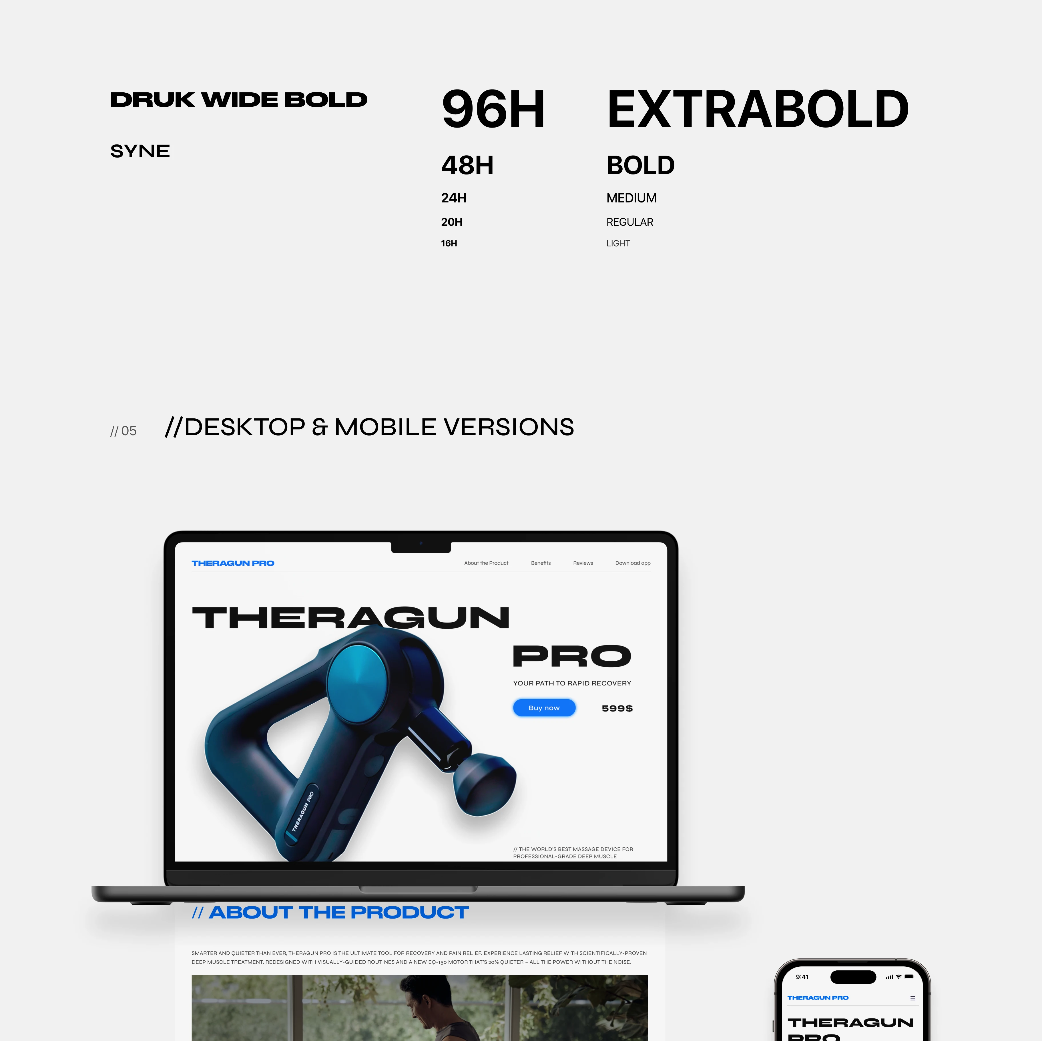 Landing page | Theragun PRO — Изображение №7 — Интерфейсы, Иллюстрация на Dprofile