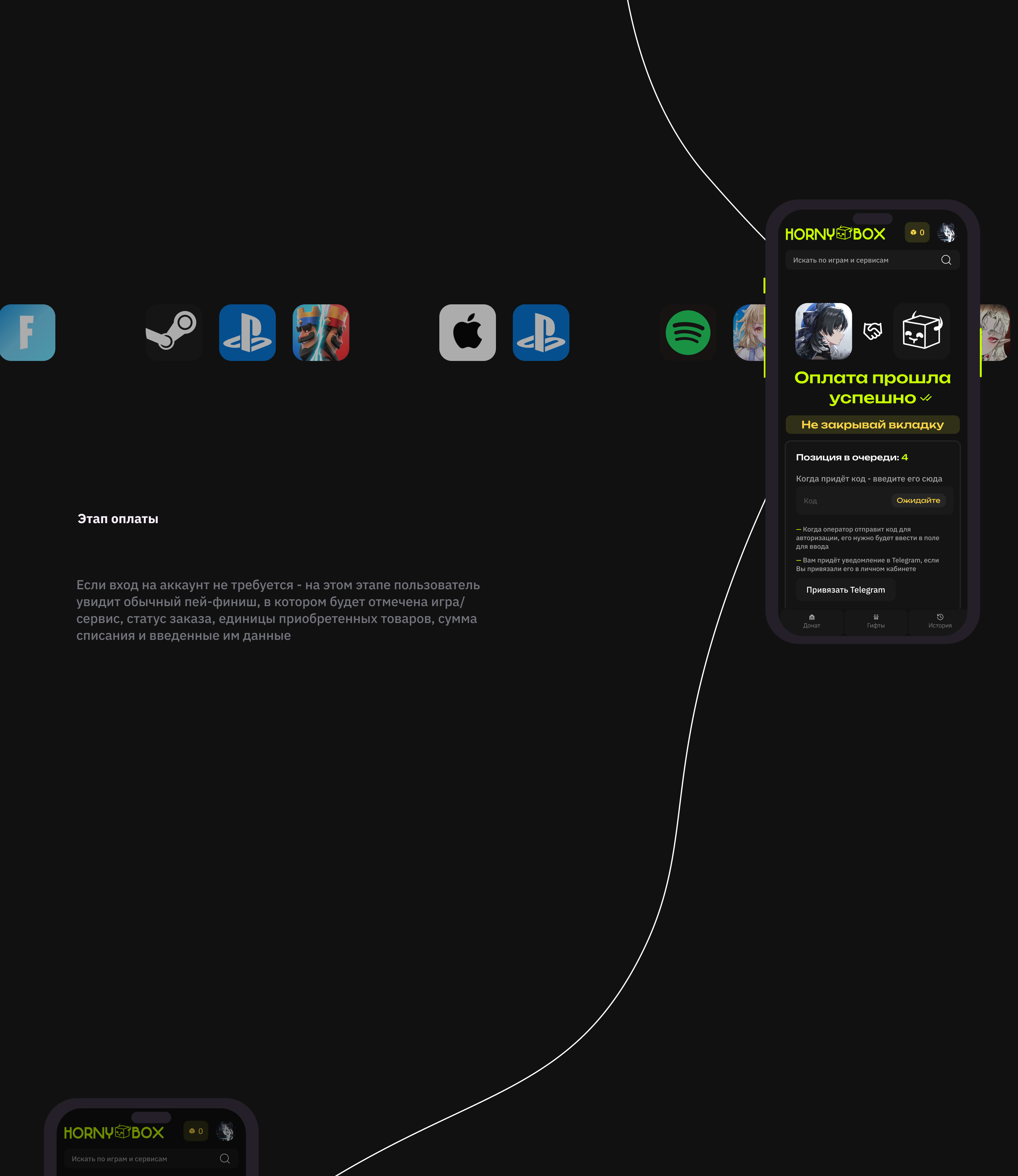 HornyBox - магазин донатов и пополнений — Изображение №10 — Интерфейсы на Dprofile