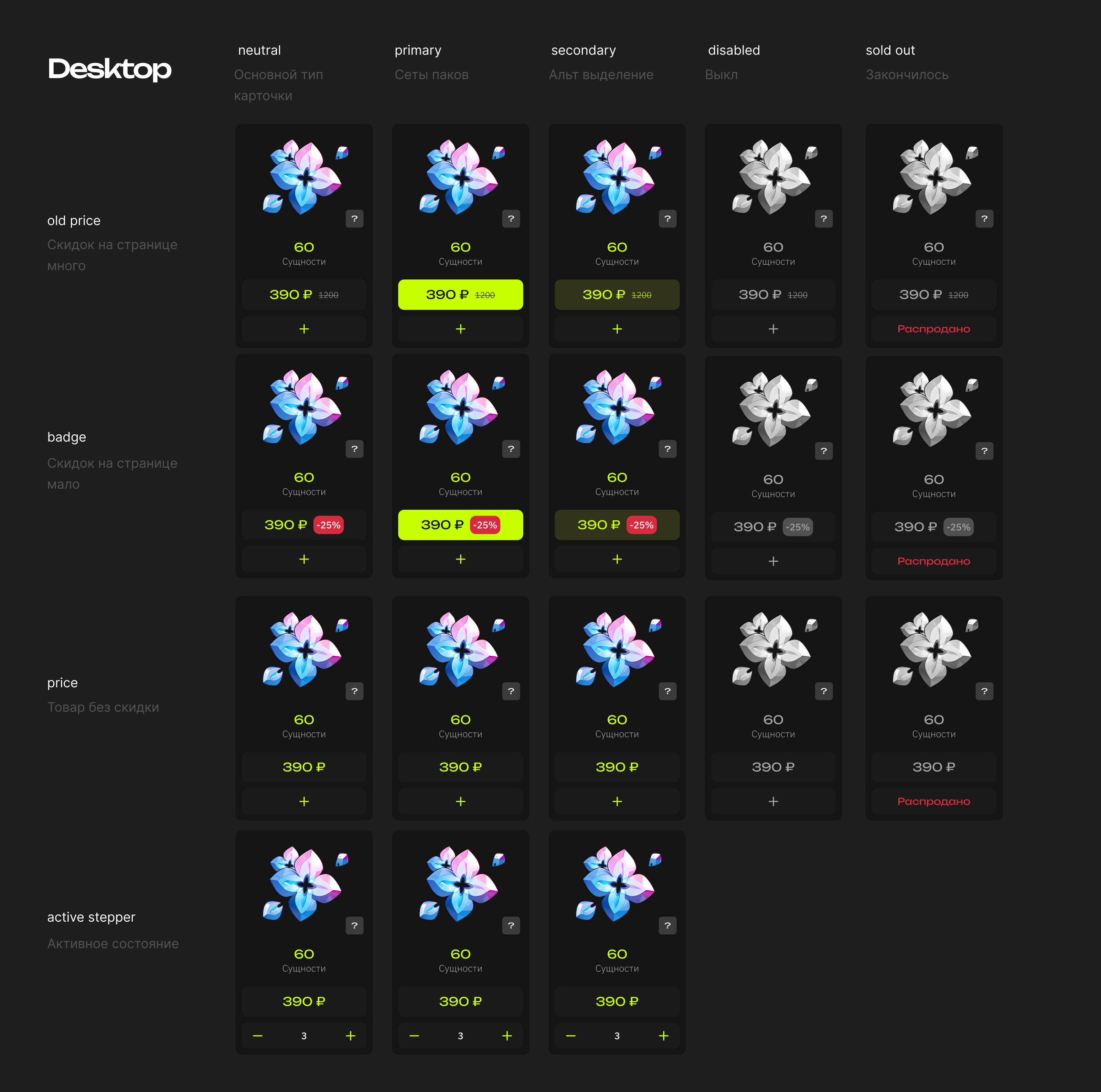 HornyBox - дизайн системы и внутренние продукты — Изображение №18 — Интерфейсы на Dprofile