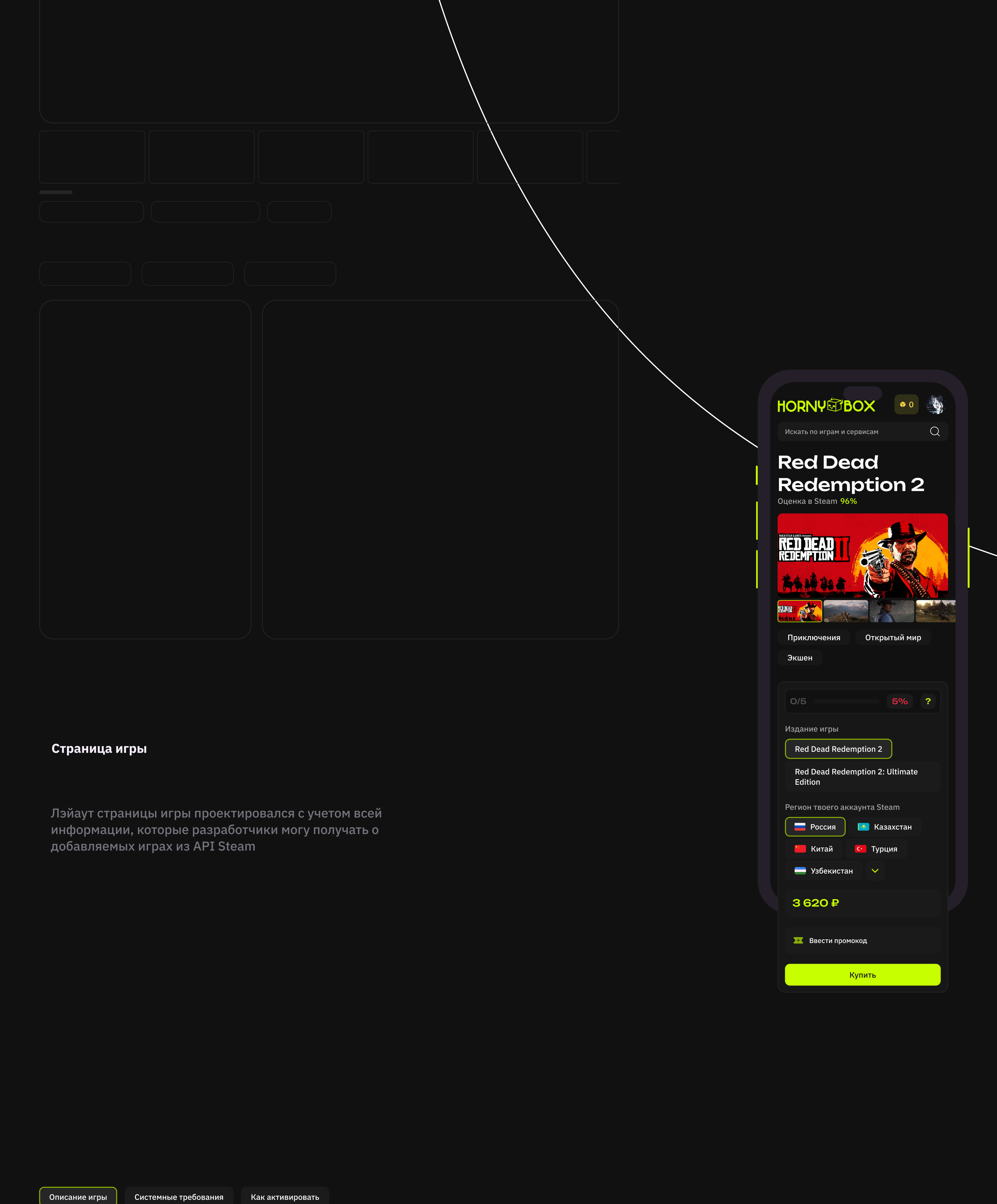 HornyBox - магазин донатов и пополнений — Изображение №14 — Интерфейсы на Dprofile