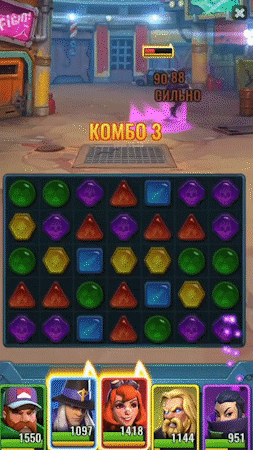 Spine анимации для игры Puzzle Raiders — Изображение №3 — Анимация на Dprofile