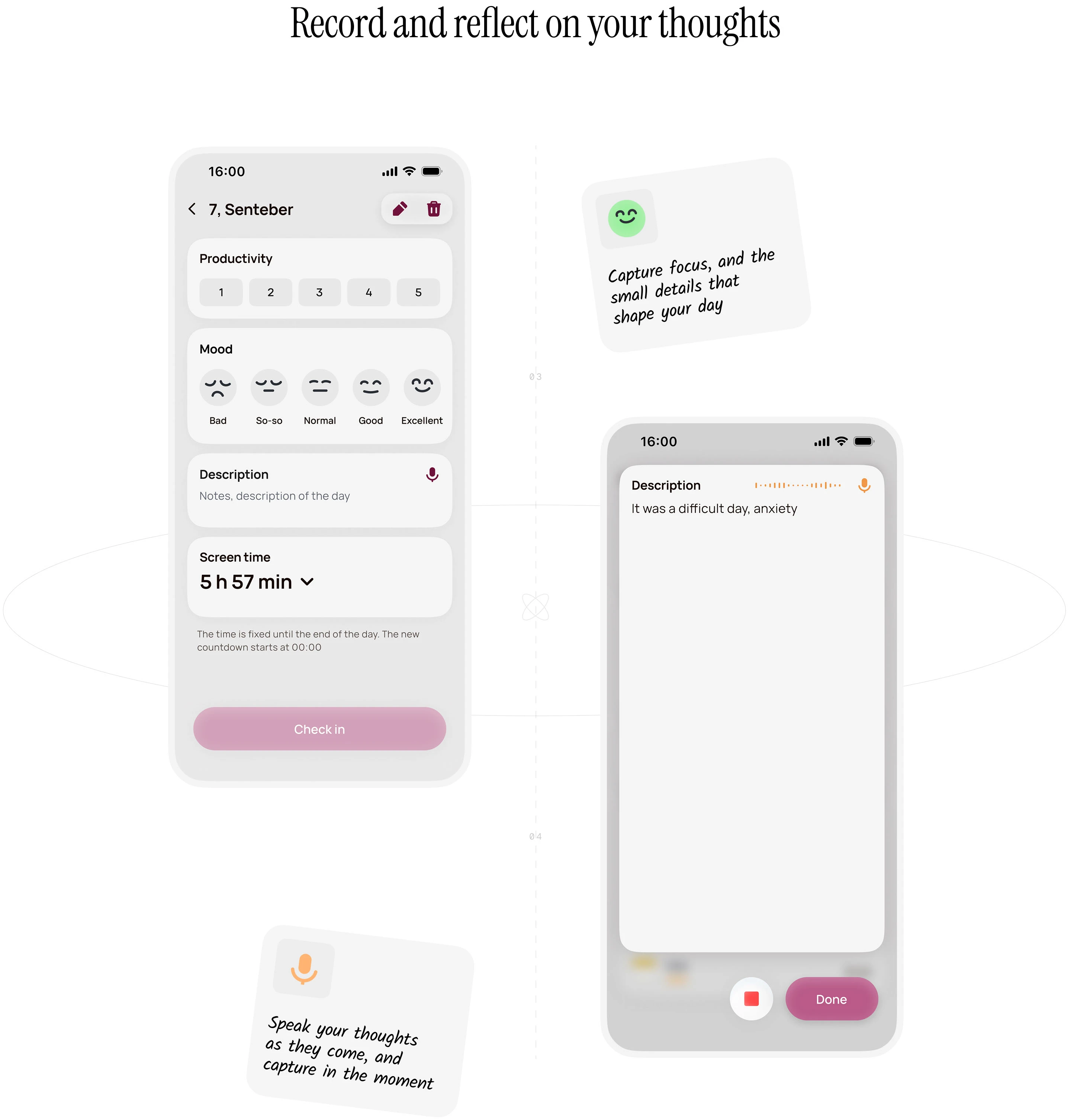 EREST — простой трекер состояния — Изображение №8 — Интерфейсы на Dprofile