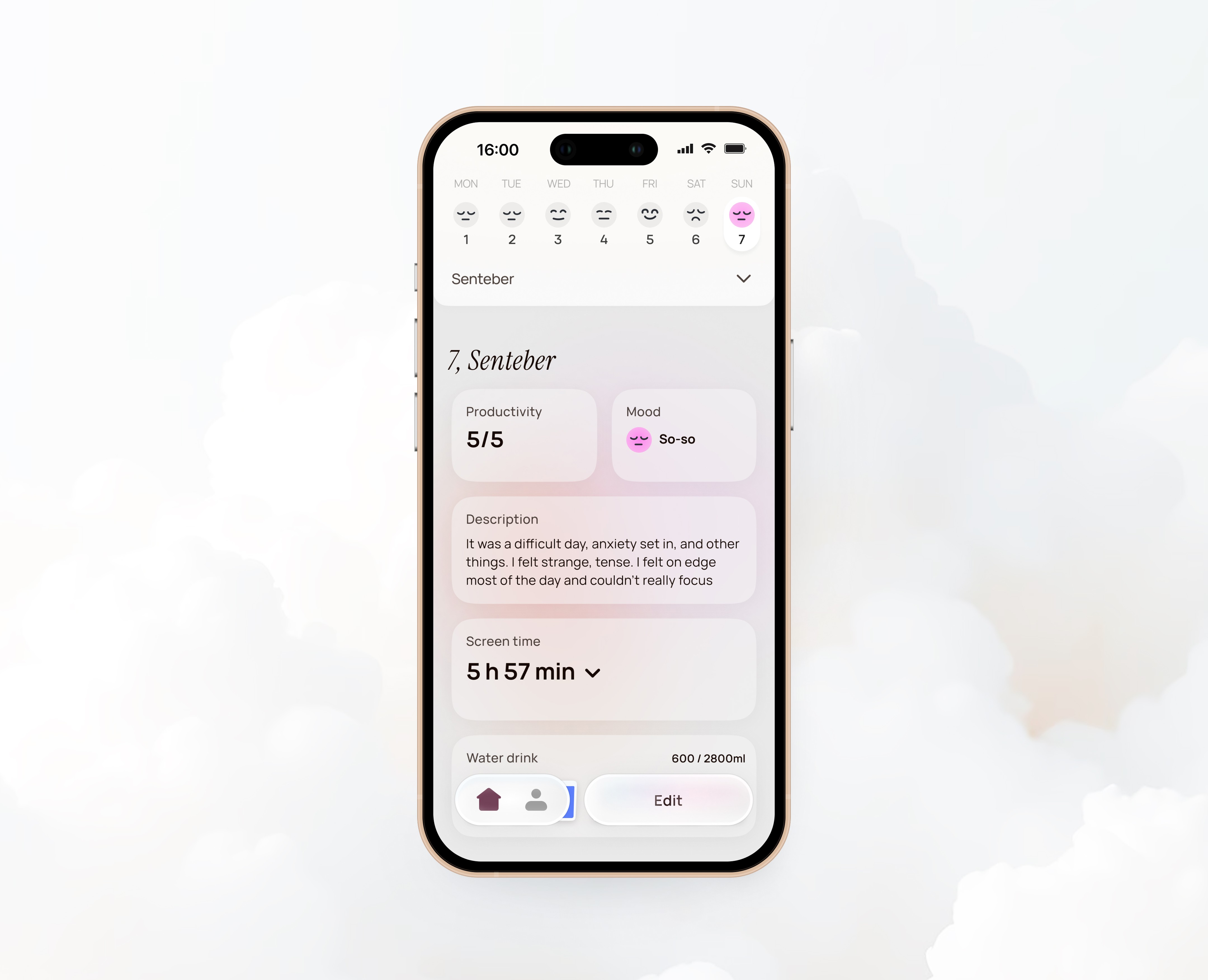 EREST — простой трекер состояния — Интерфейсы на Dprofile