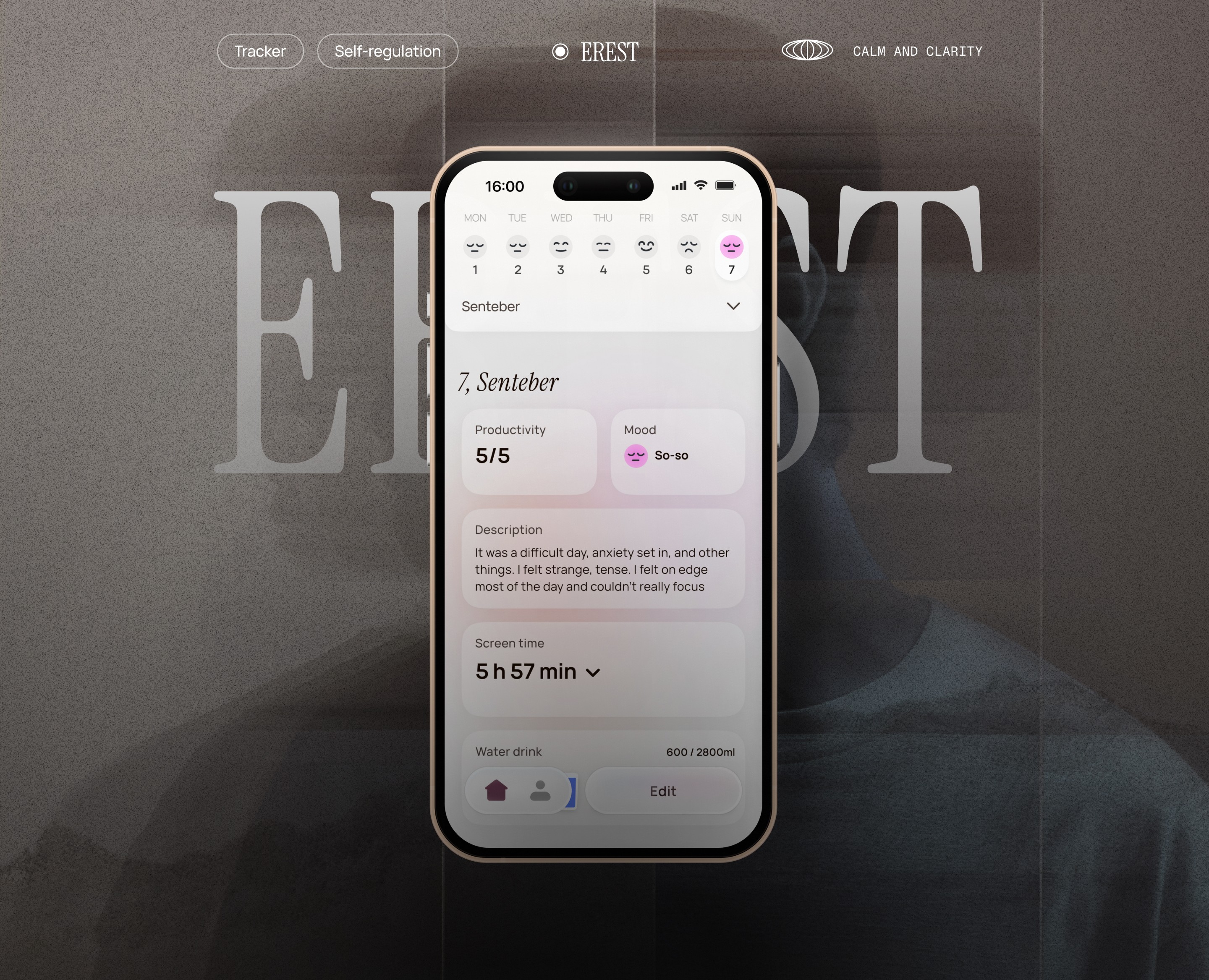 EREST — простой трекер состояния — Интерфейсы на Dprofile