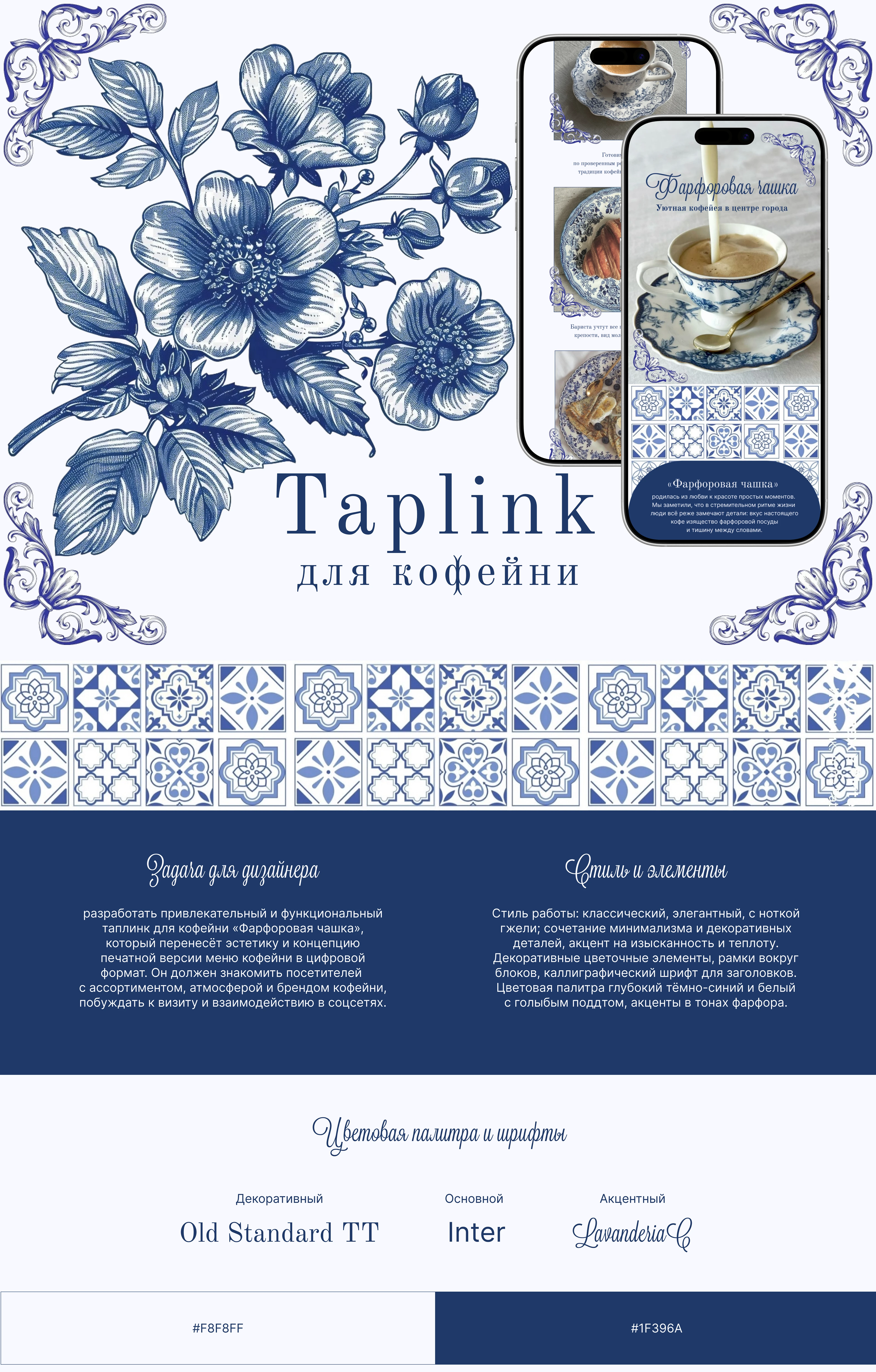Таплинк - Лендинг для кофейни Taplink — Изображение №1 — Интерфейсы, Брендинг на Dprofile
