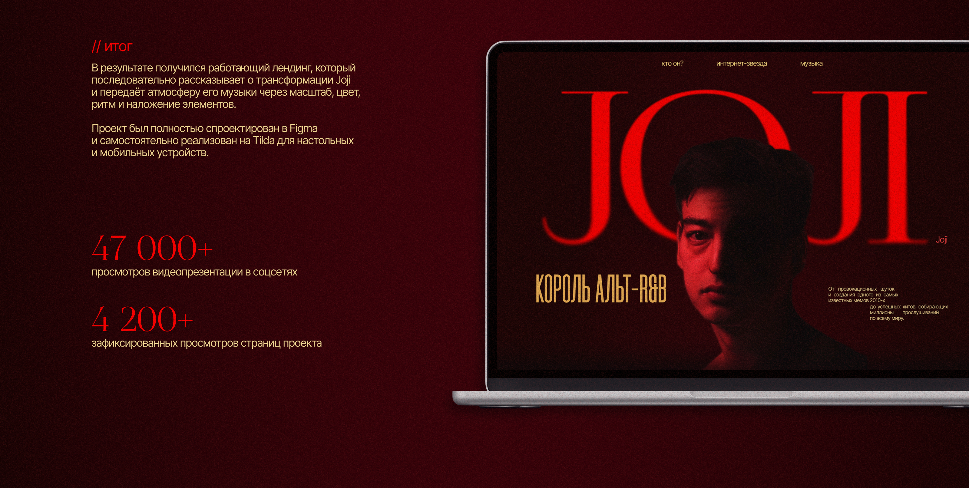 Лонгрид:: Joji: король альт-R&B — Изображение №13 — Интерфейсы, Графика на Dprofile