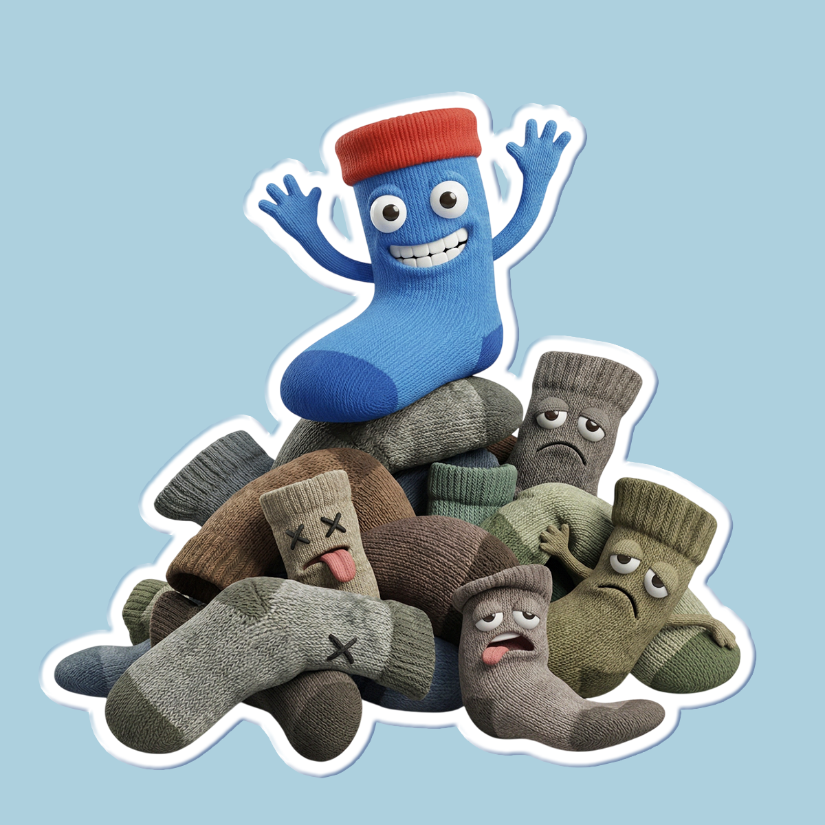 Стикеры "Носочные друзья" — Изображение №12 — Иллюстрация на Dprofile