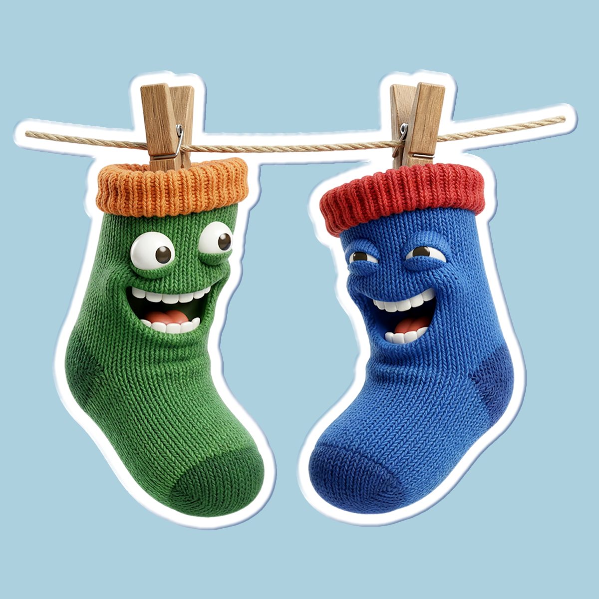 Стикеры "Носочные друзья" — Изображение №9 — Иллюстрация на Dprofile