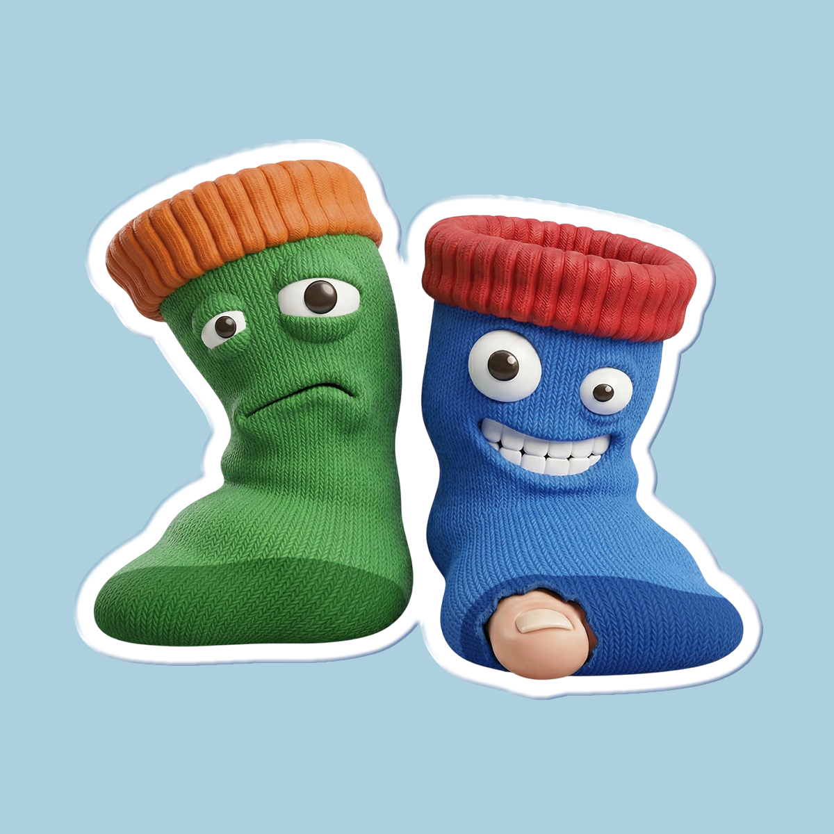 Стикеры "Носочные друзья" — Изображение №11 — Иллюстрация на Dprofile