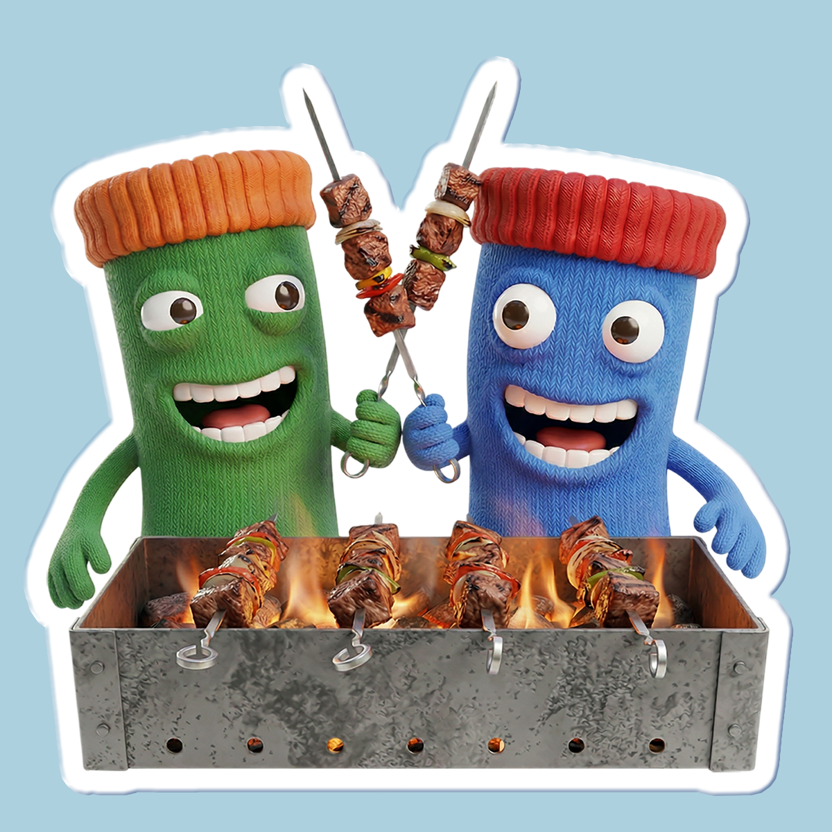 Стикеры "Носочные друзья" — Изображение №7 — Иллюстрация на Dprofile