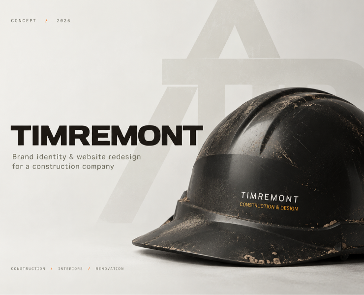 TIMREMONT — брендинг для студии ремонта на Dprofile