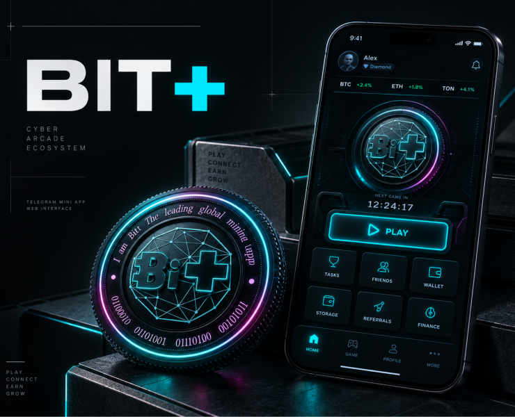BIT+ — редизайн криптоигровой экосистемы — Интерфейсы на Dprofile
