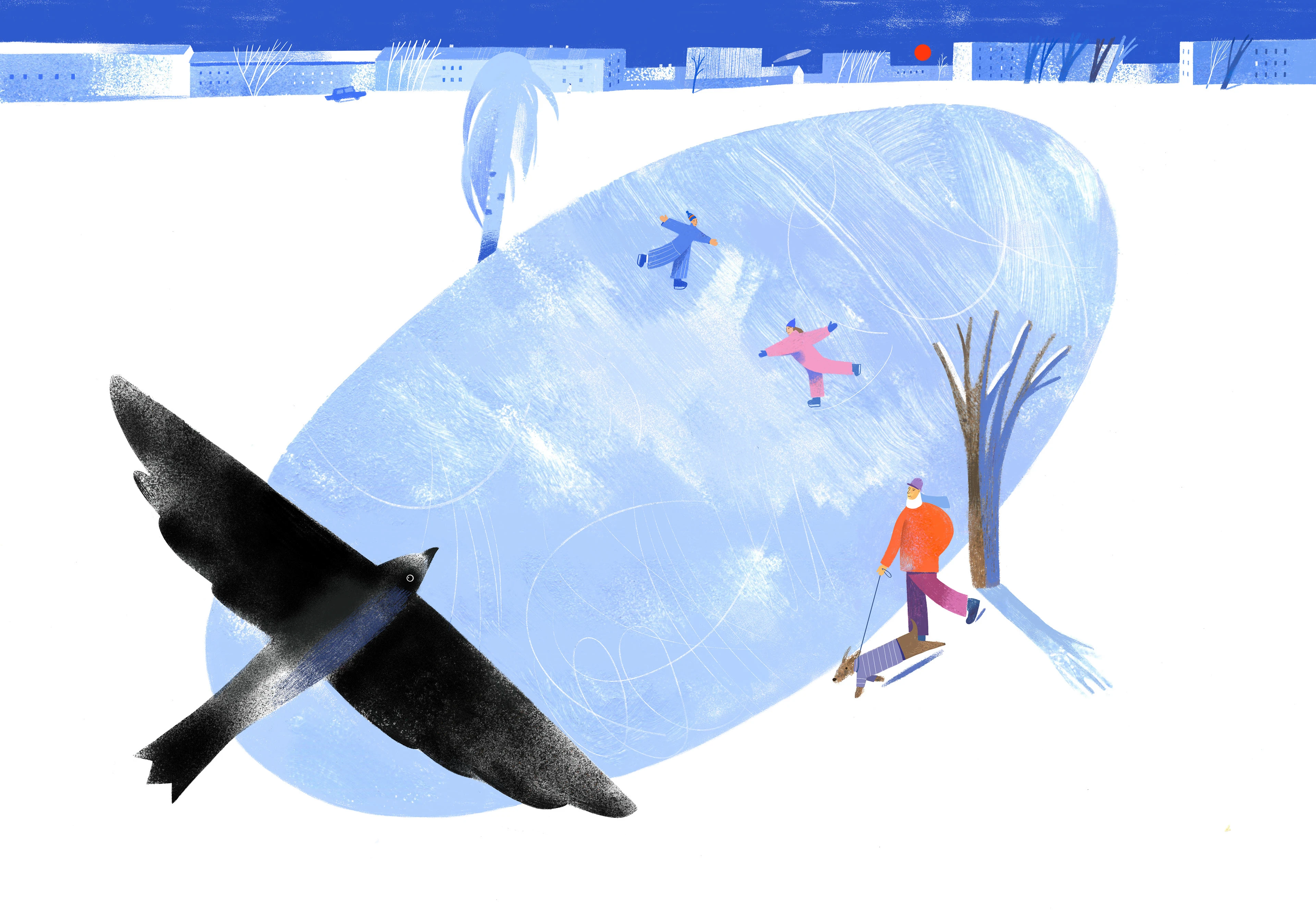 Иллюстрации к книге Ю.Симбирской Ворона и кот — Изображение №10 — Иллюстрация, Графика на Dprofile