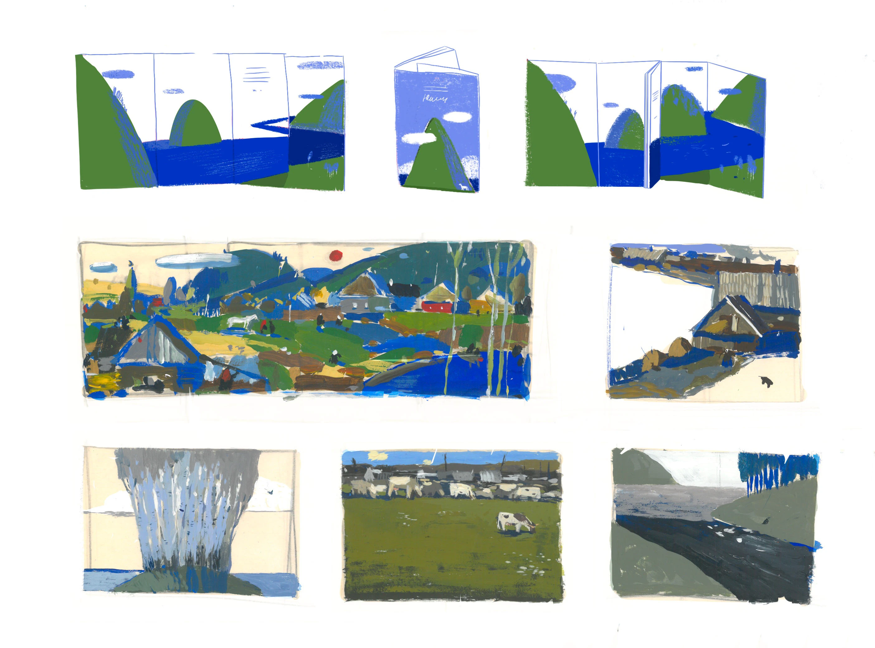 Illustrations for a book about the Yuryuzan river — Изображение №12 — Иллюстрация, Графика на Dprofile