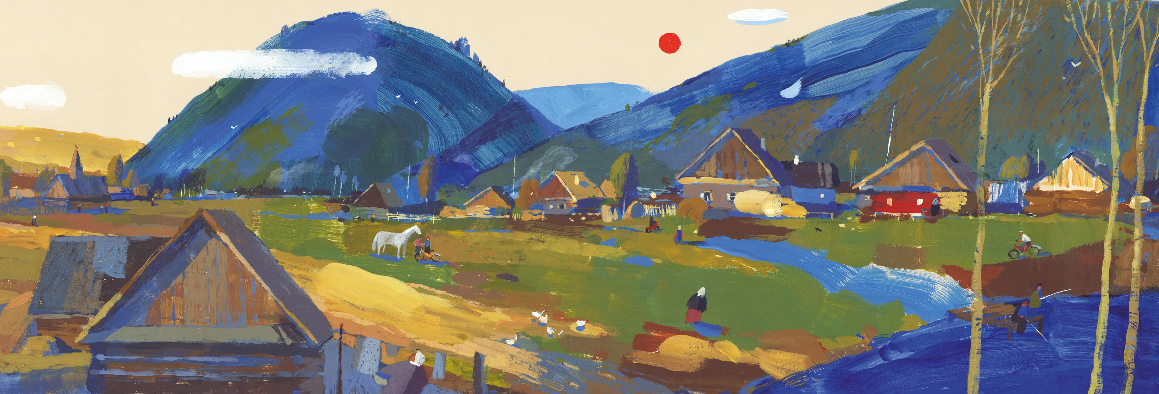 Illustrations for a book about the Yuryuzan river — Изображение №1 — Иллюстрация, Графика на Dprofile