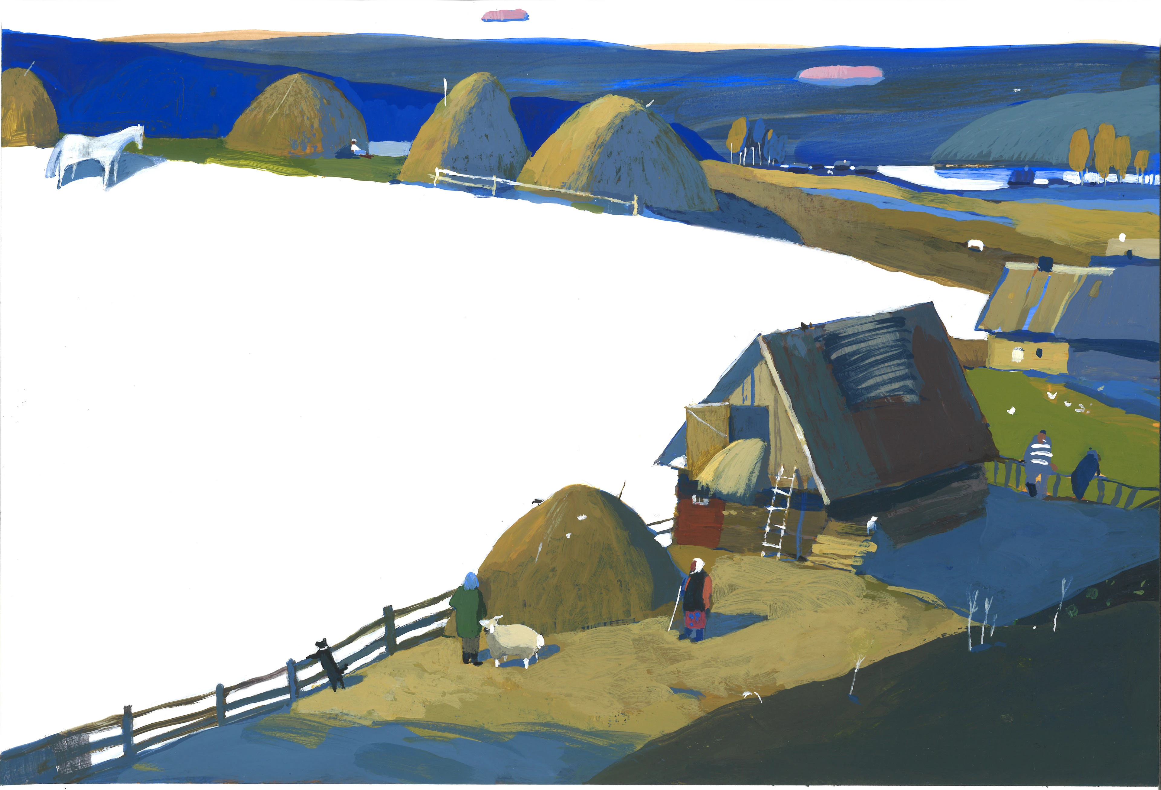 Illustrations for a book about the Yuryuzan river — Изображение №8 — Иллюстрация, Графика на Dprofile