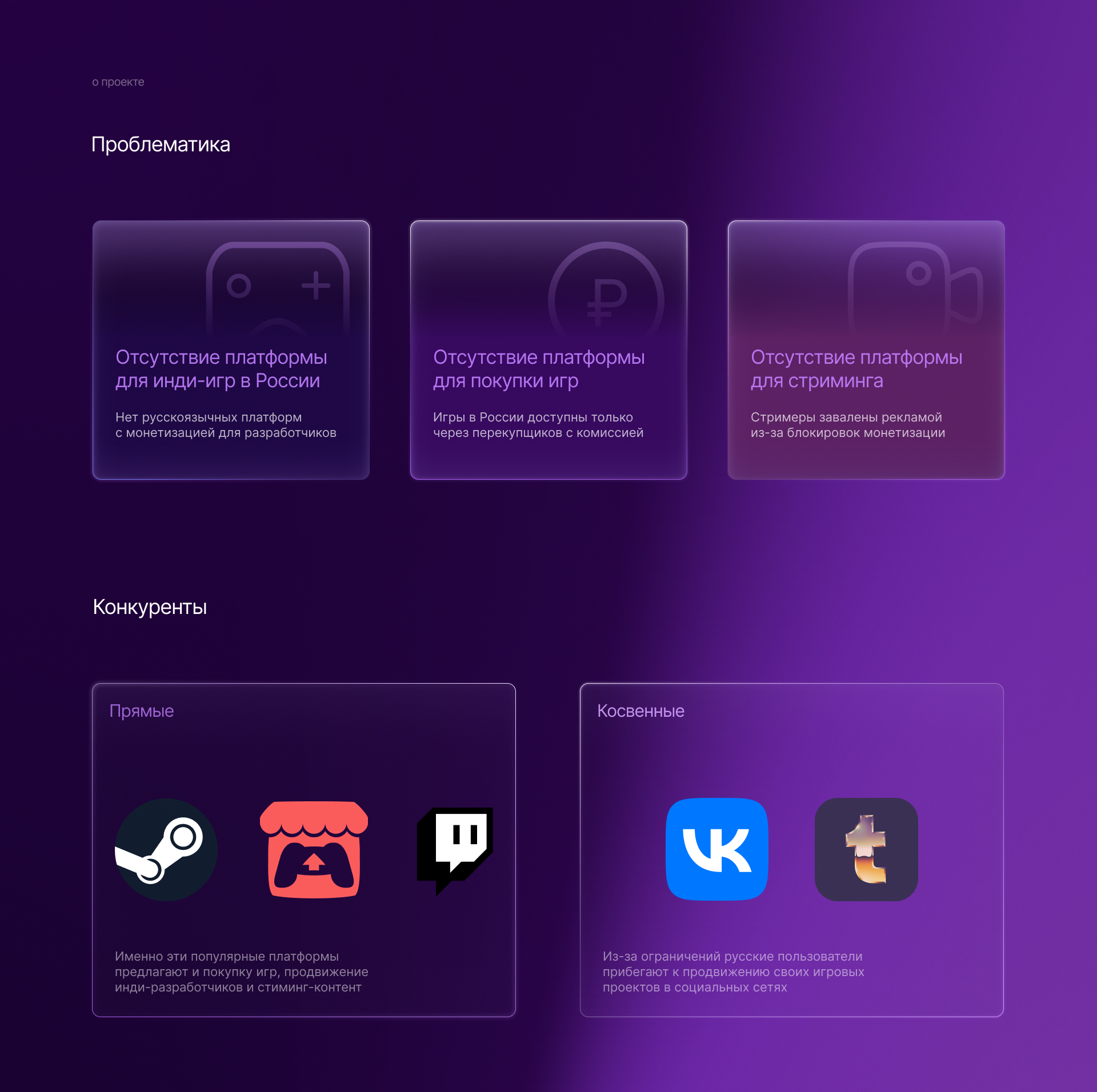 INDRUSH – платформа для инди-разработчиков — Изображение №2 — Интерфейсы на Dprofile