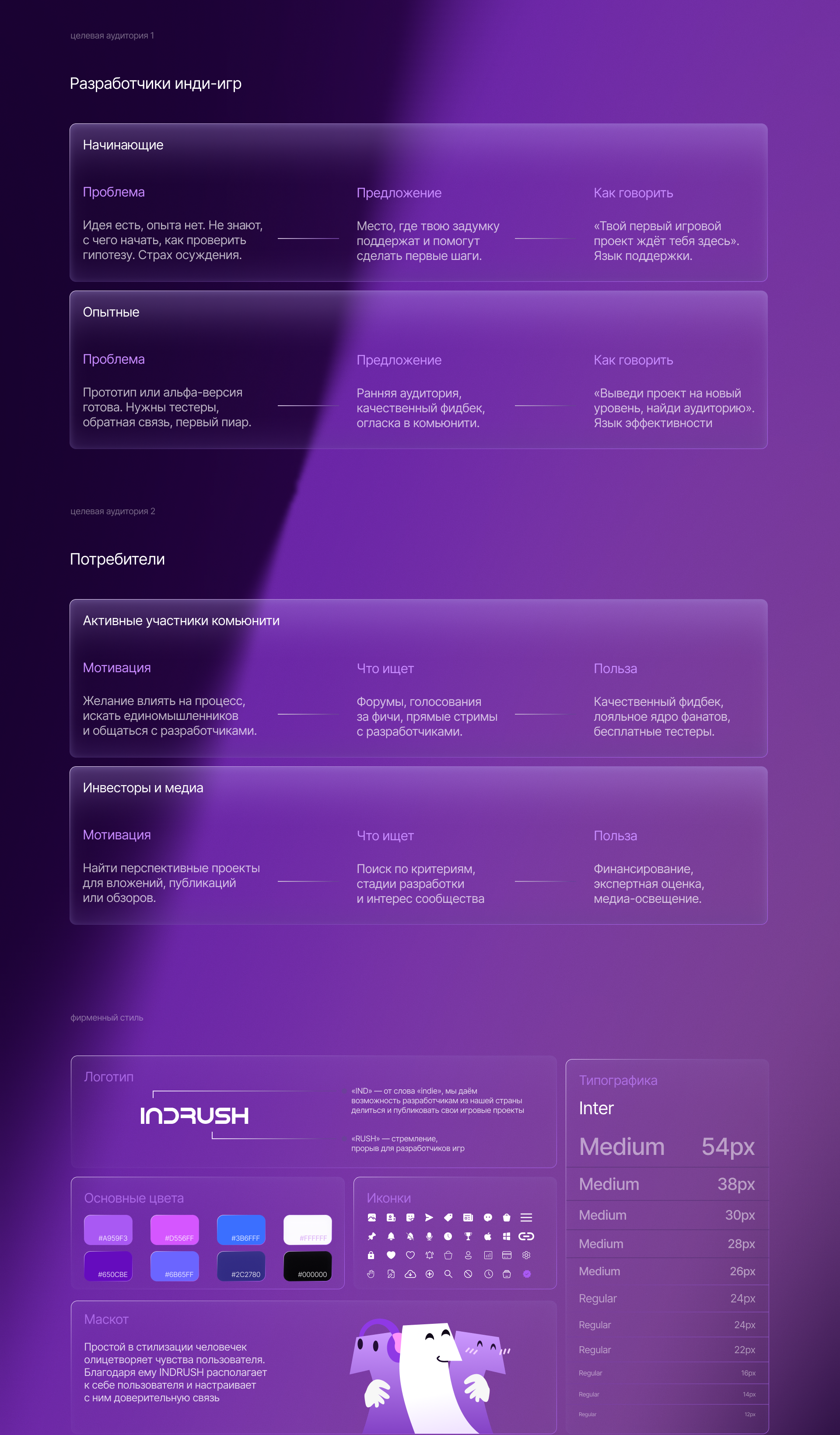 INDRUSH – платформа для инди-разработчиков — Изображение №3 — Интерфейсы на Dprofile