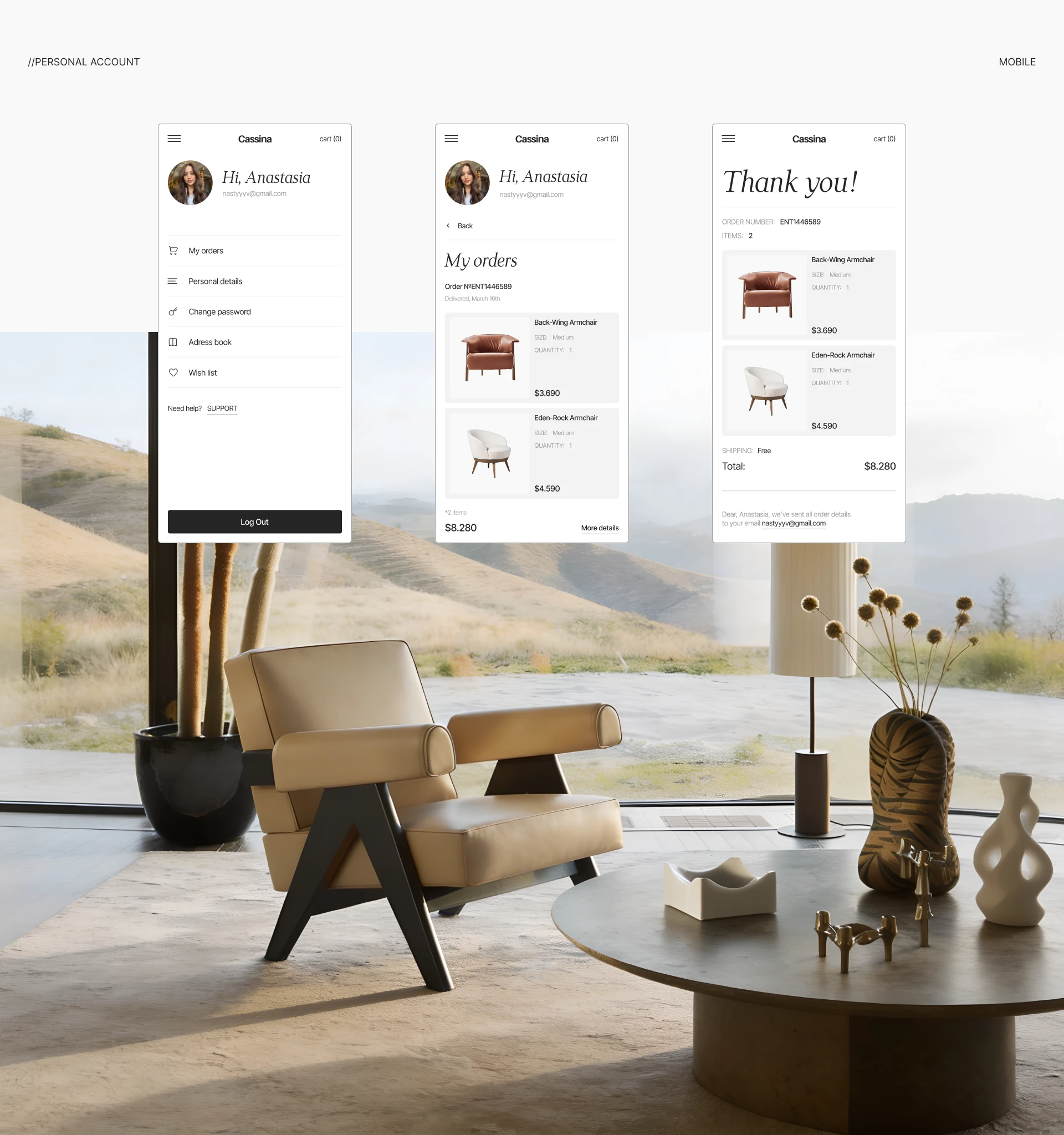 Интернет-магазин мебели "Cassina" — Изображение №9 — Интерфейсы на Dprofile