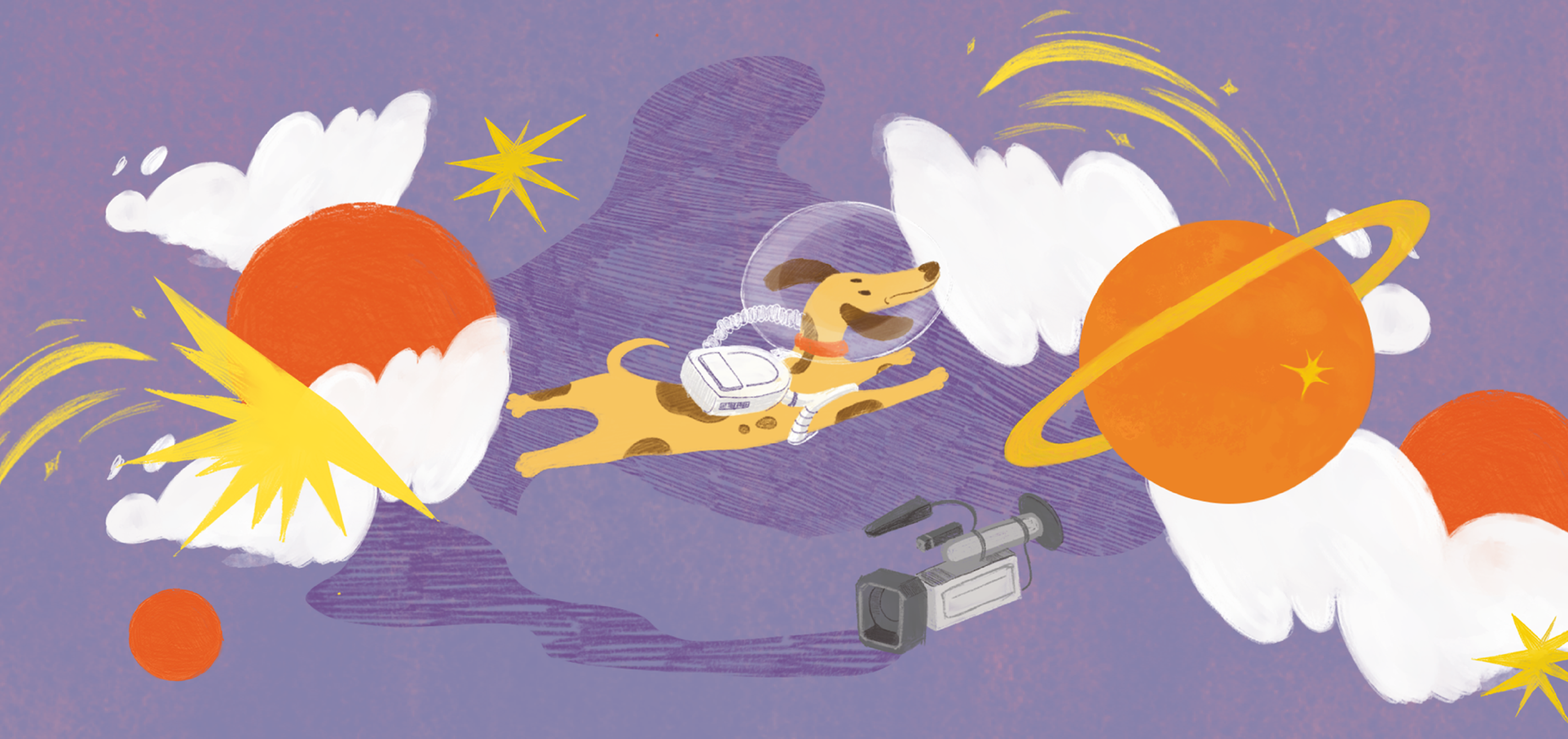 День космонавтики. Космические иллюстрации. — Изображение №3 — Иллюстрация, Графика на Dprofile