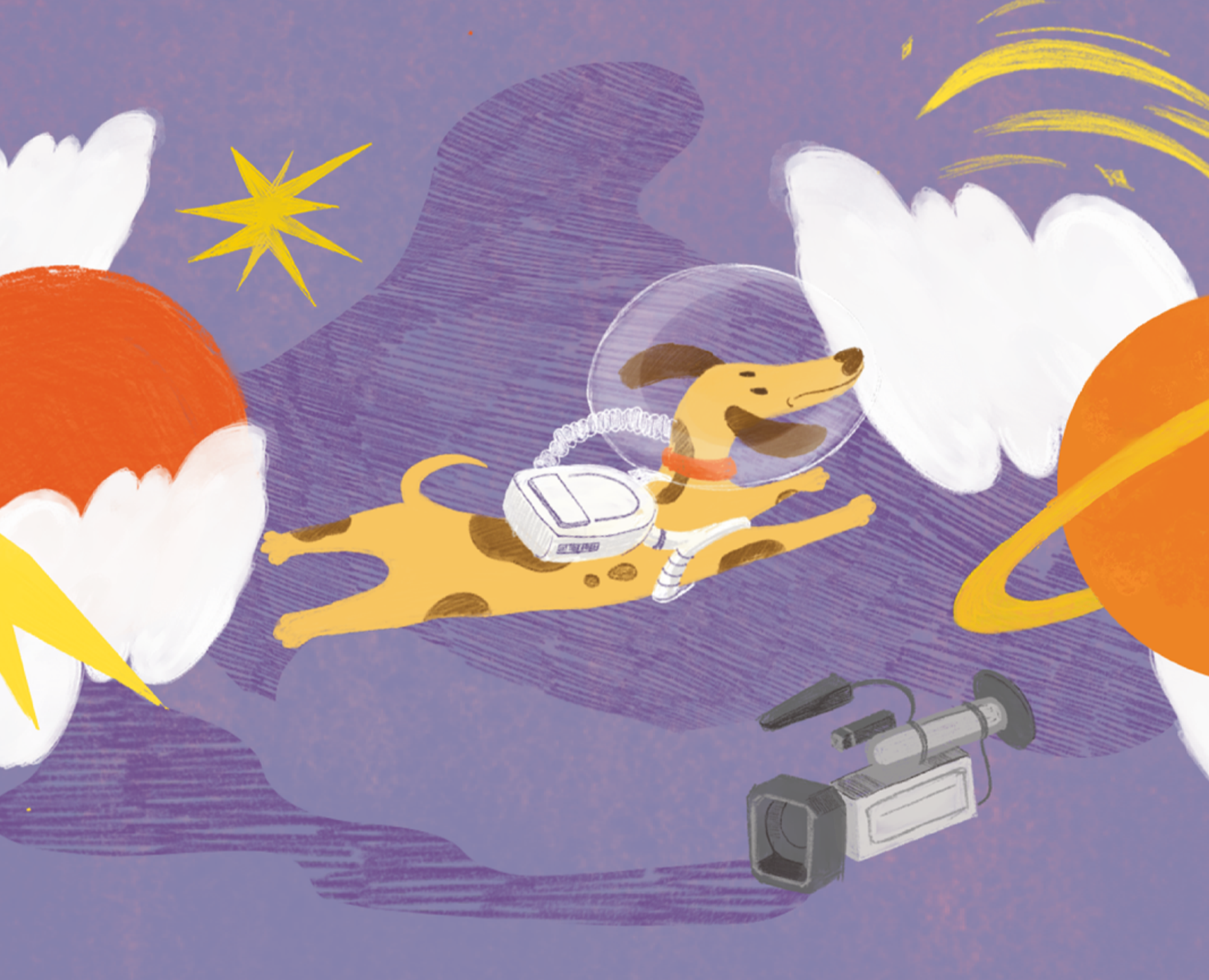 День космонавтики. Космические иллюстрации. — Иллюстрация, Графика на Dprofile