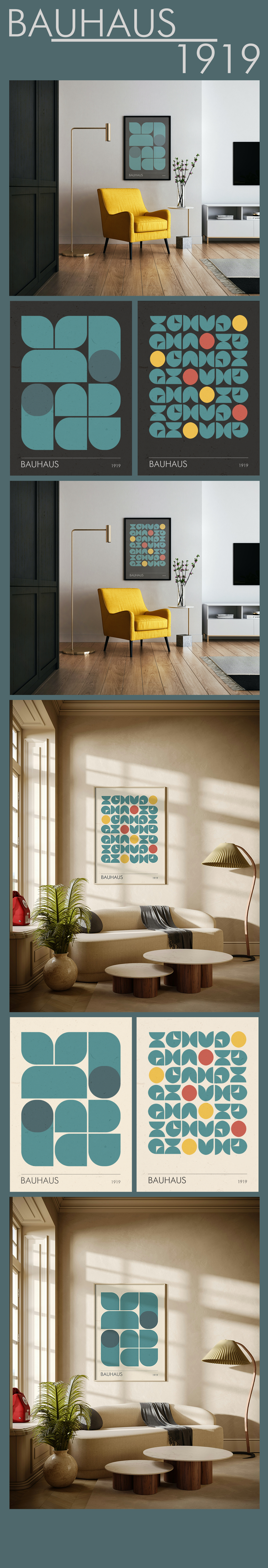 Постер в стиле Баухауз — Изображение №1 — Графика на Dprofile