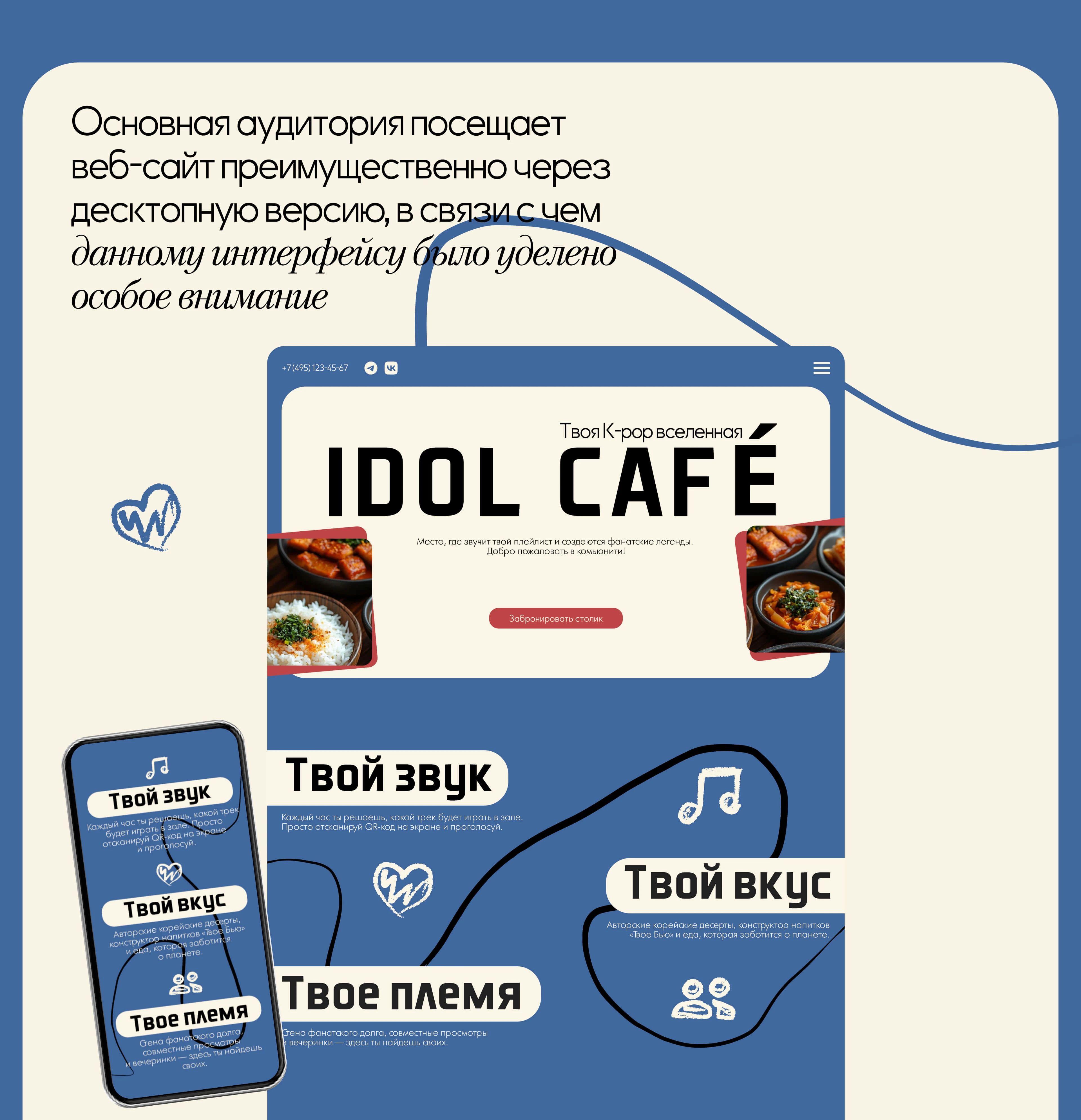 IDOL CAFE | Website design — Изображение №5 — Интерфейсы на Dprofile