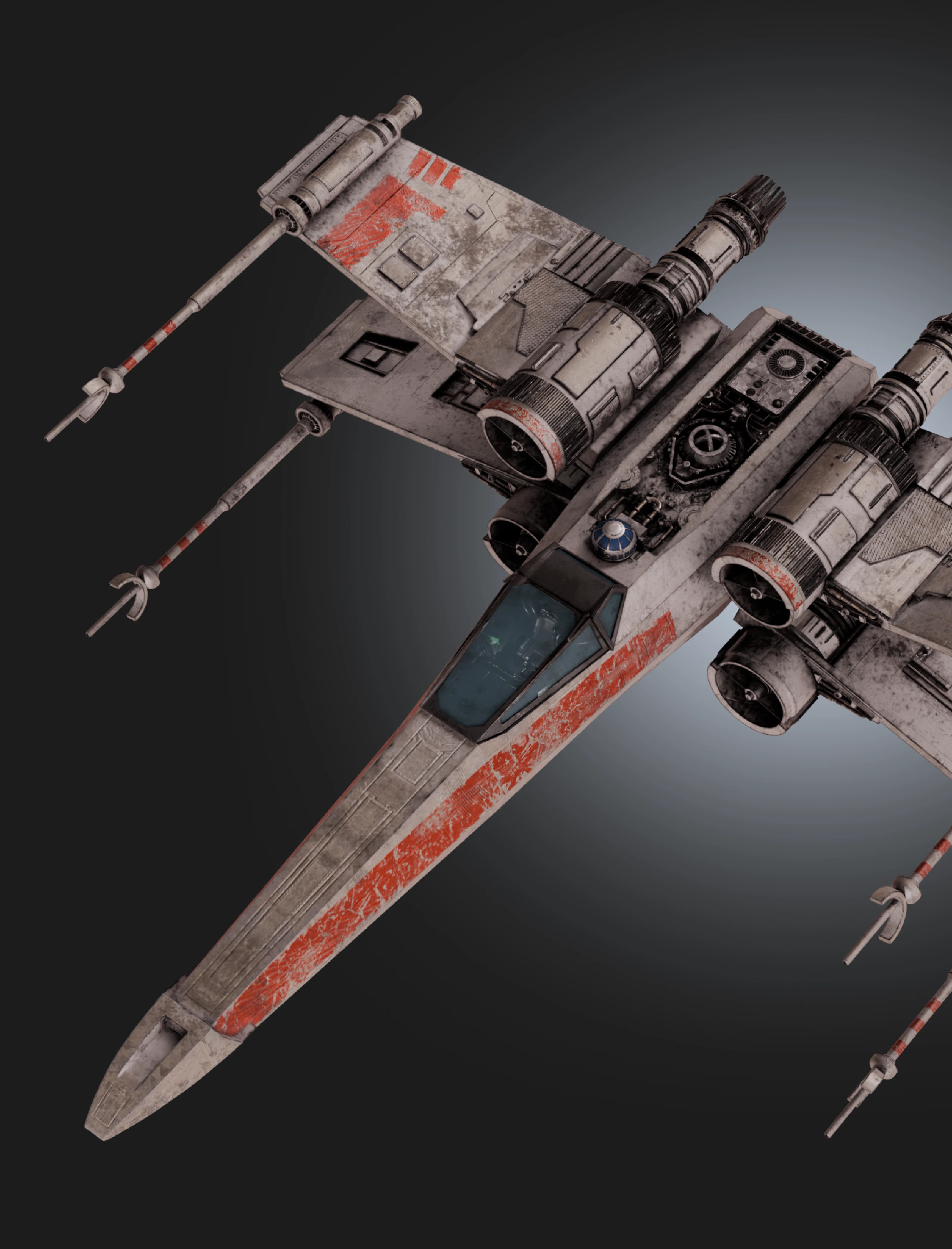 X-wing к 50-летию Звездных войн — Изображение №3 — 3D, Анимация на Dprofile